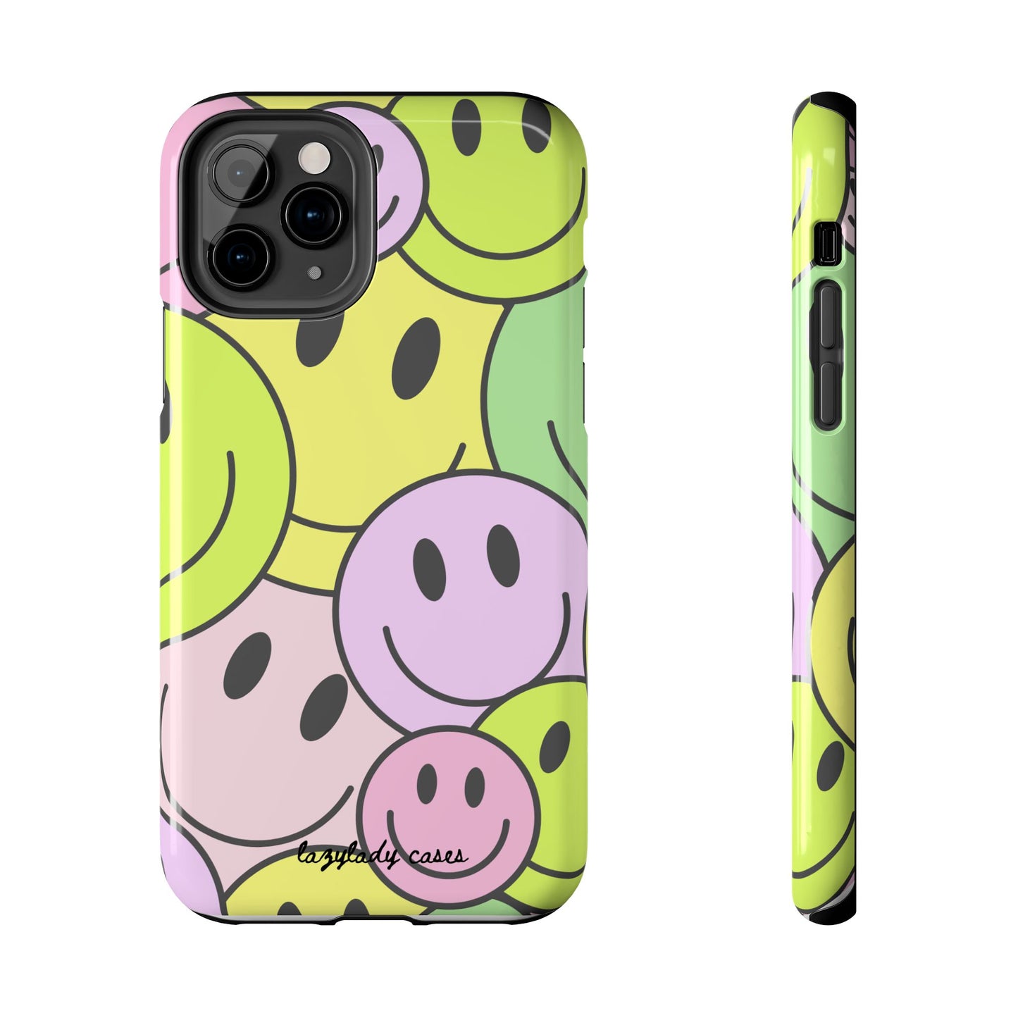 Colorful Smiley Face Tough Phone Case - Fun, Durable Protection for All Ages