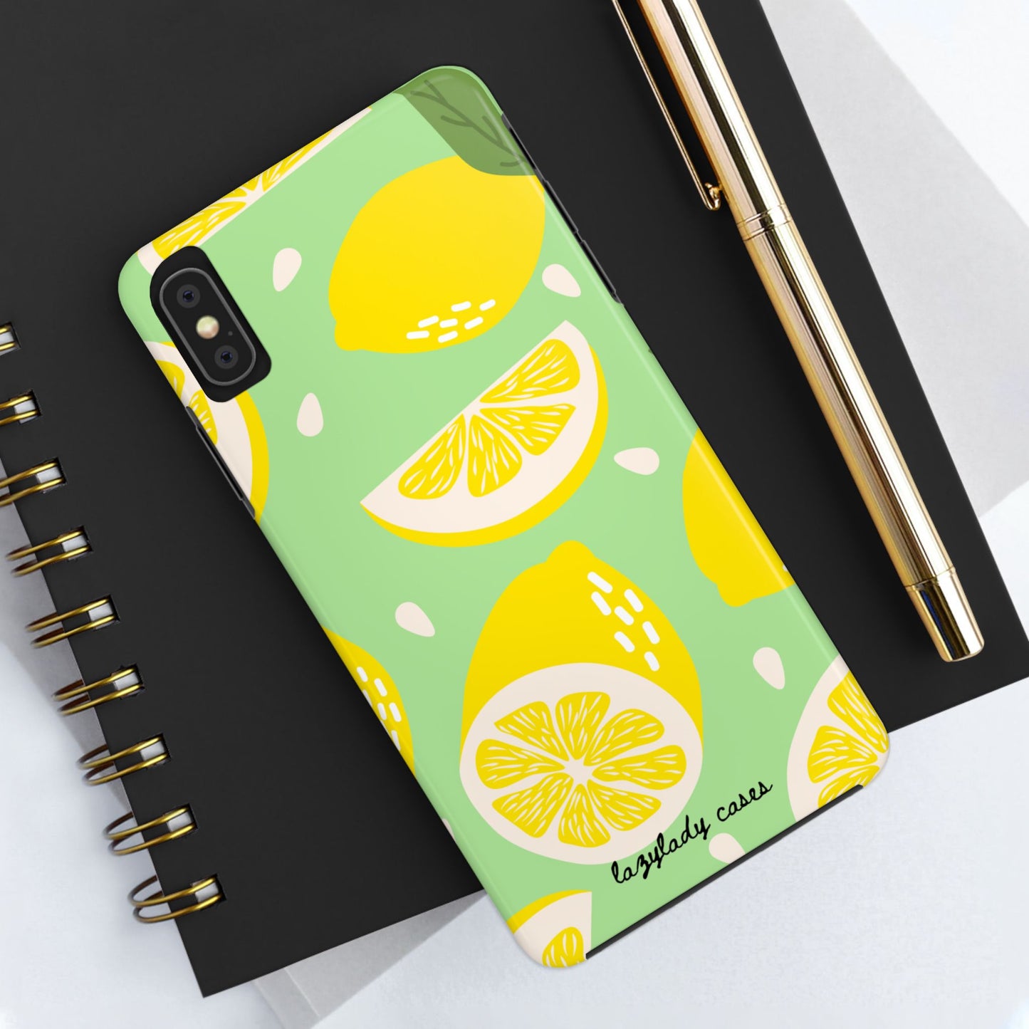 Lemon Slice Tough Phone Case - Vibrant, Durable Protection for Citrus Lovers