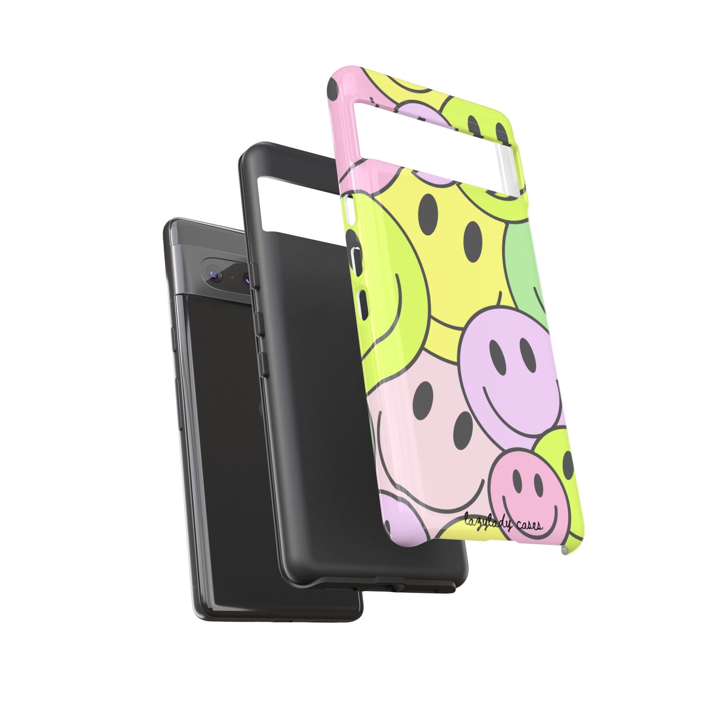 Colorful Smile Face Phone Case - Tough Protection & Fun Design