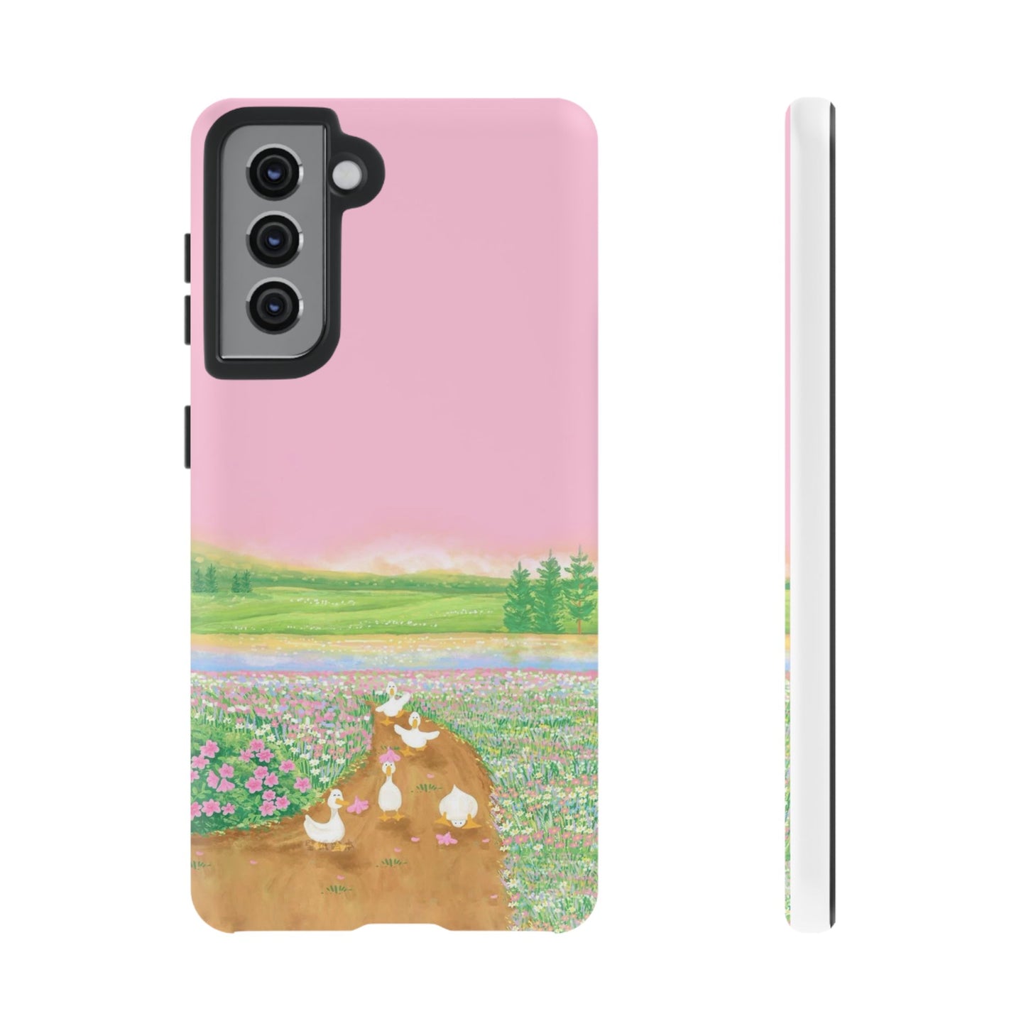 Pastel Floral Phone Case, Tough Cases for Nature Lovers, Cute Phone Accessories, Spring Gifts, Unique Mobile Covers