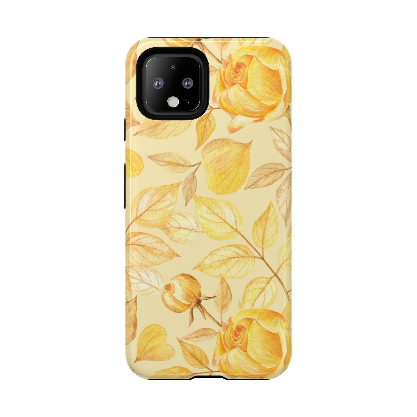 Yellow Dusk Tough Phone Case - Yellow Rose Design