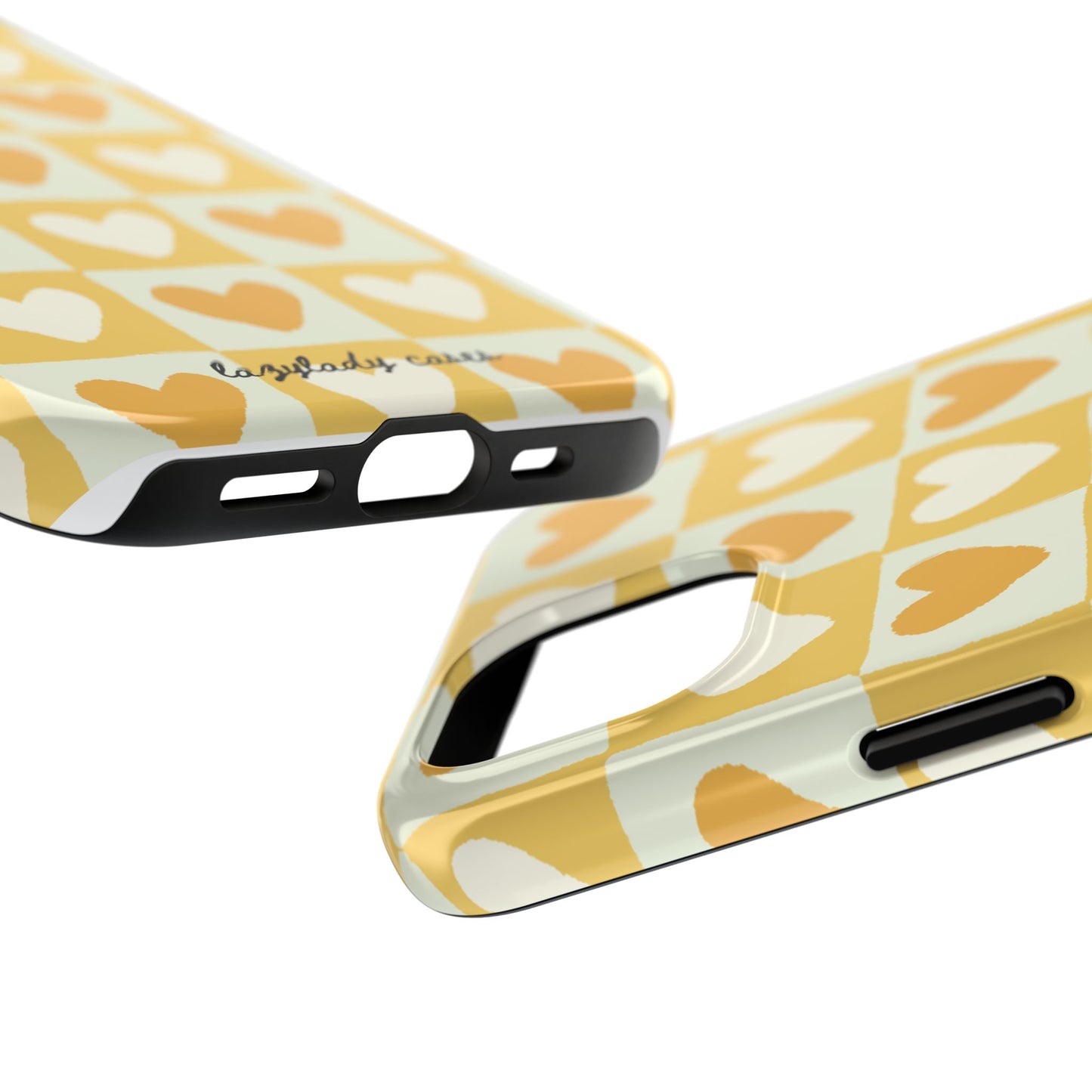 Heart Pattern Tough Phone Case - Cute & Durable for Everyday Use