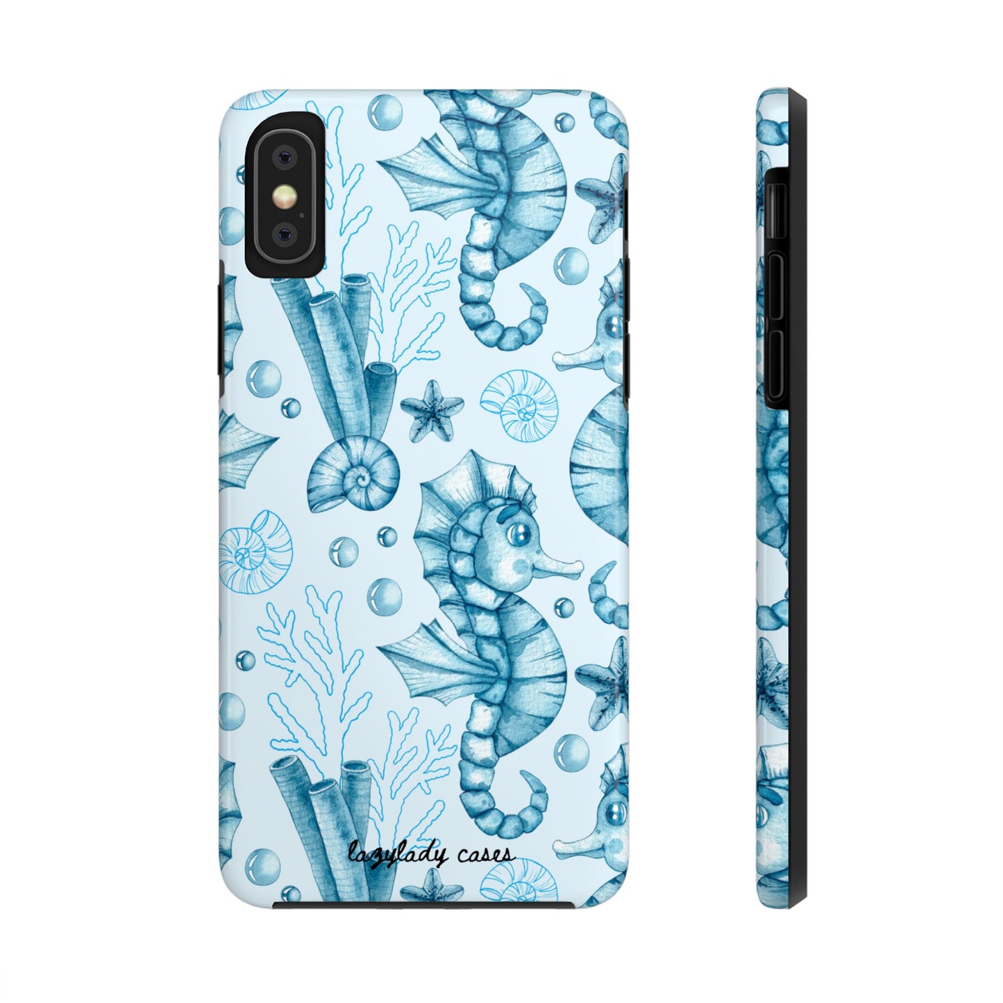 Coastal Seahorse Phone Case - Tough Protection with Beach Vibe