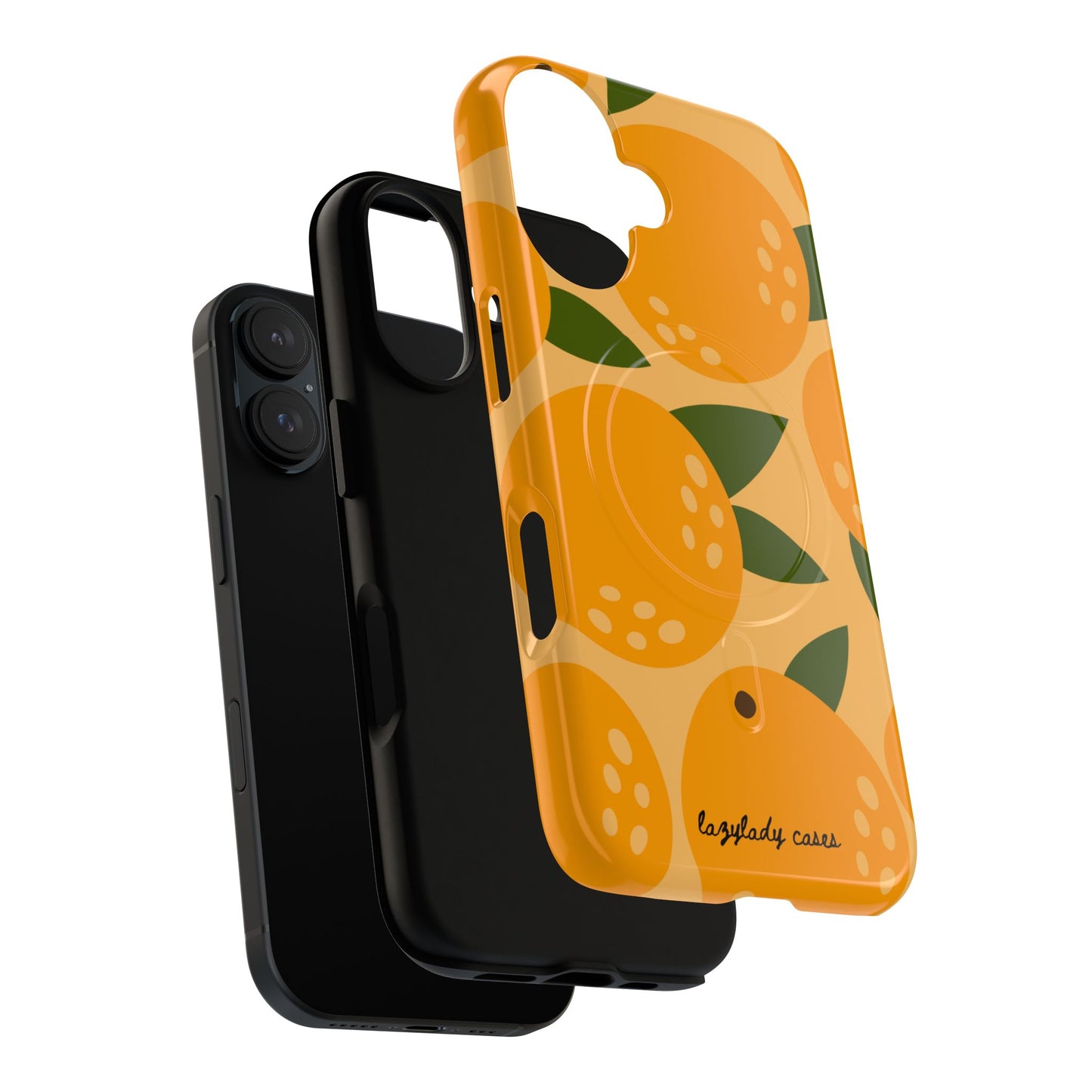 Citrus Orange Phone Case Magnetic Case for iPhone – Vibrant Orange Design