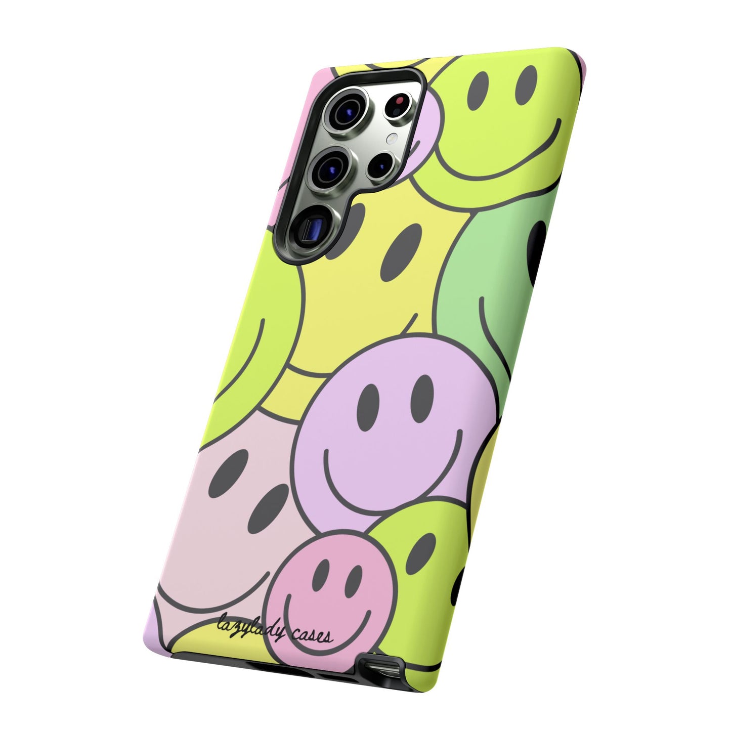 Colorful Smile Face Phone Case - Tough Protection & Fun Design