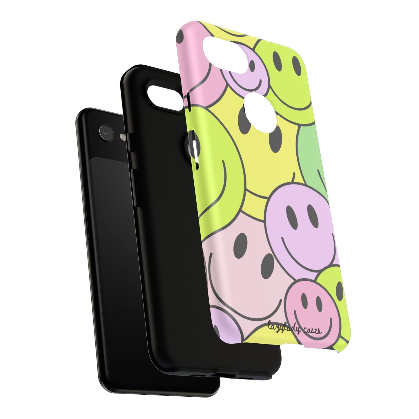 Colorful Smile Face Phone Case - Tough Protection & Fun Design
