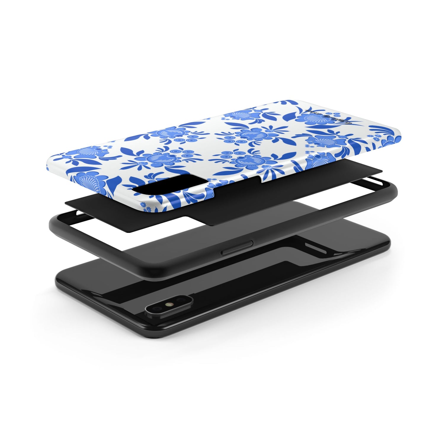 Floral Tough Phone Case - Stylish Protection for Everyday Use