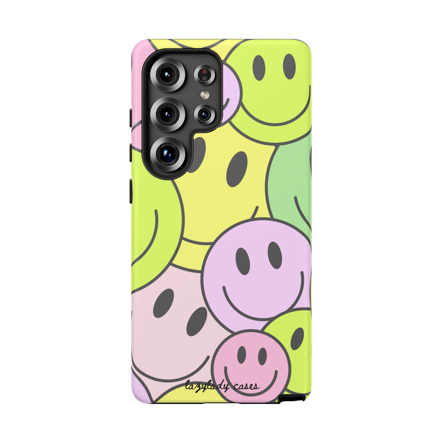 Colorful Smile Face Phone Case - Tough Protection & Fun Design