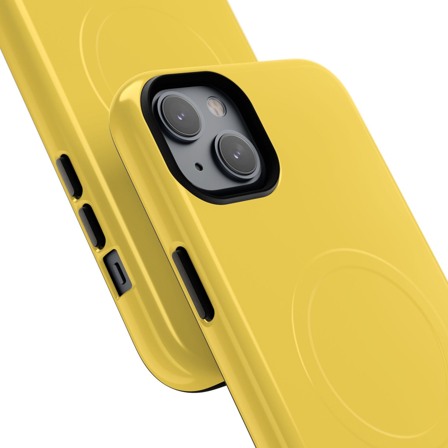 Vibrant Yellow Tough Magnetic Phone Case - Durable Protection & Stylish Design