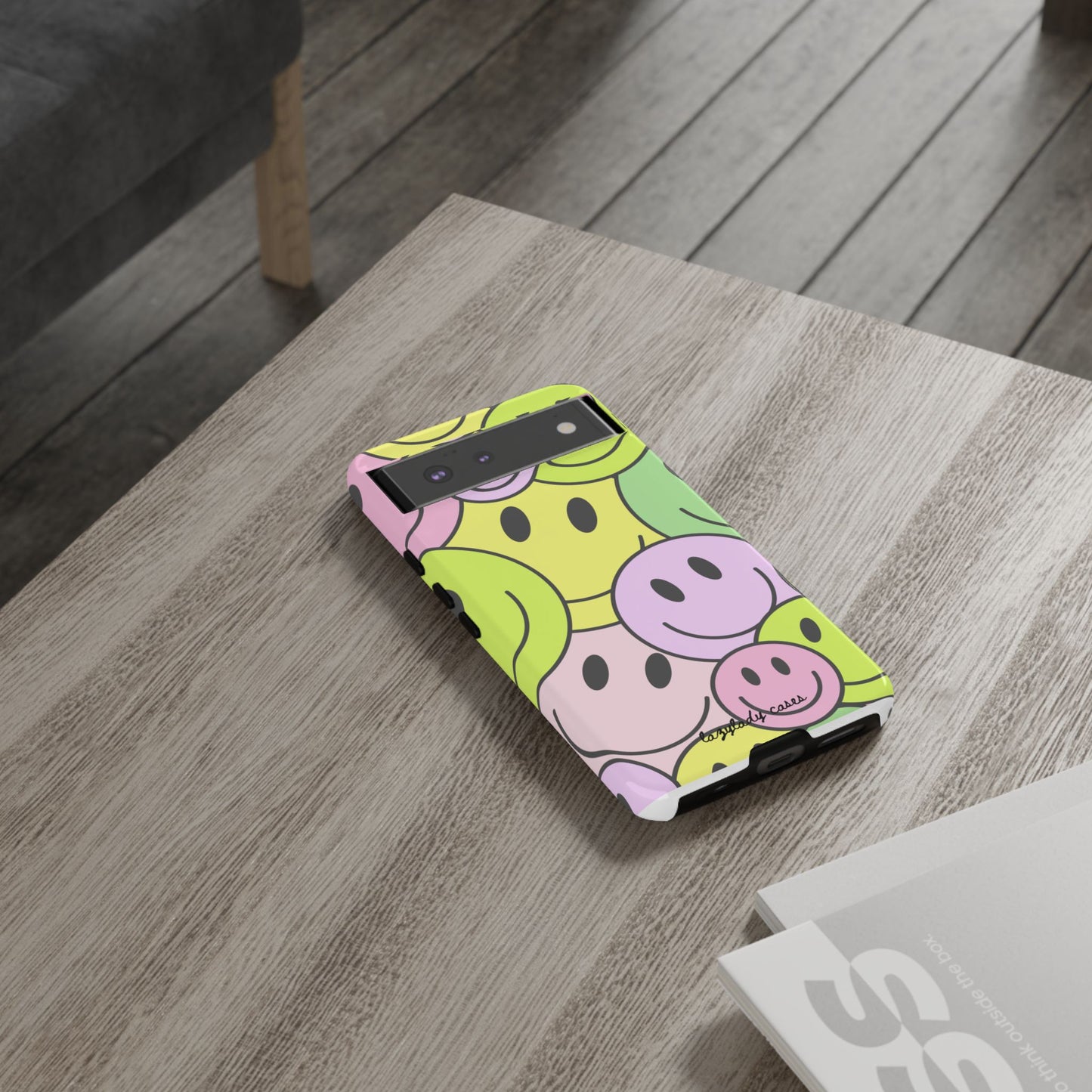 Colorful Smile Face Phone Case - Tough Protection & Fun Design
