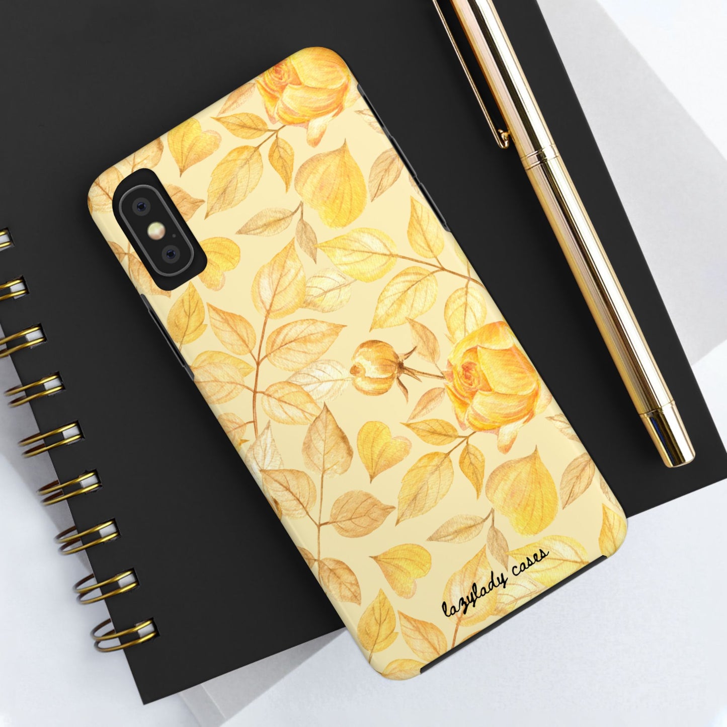 Yellow Dusk Tough Phone Case – Durable Protection with Yellow Roses Design