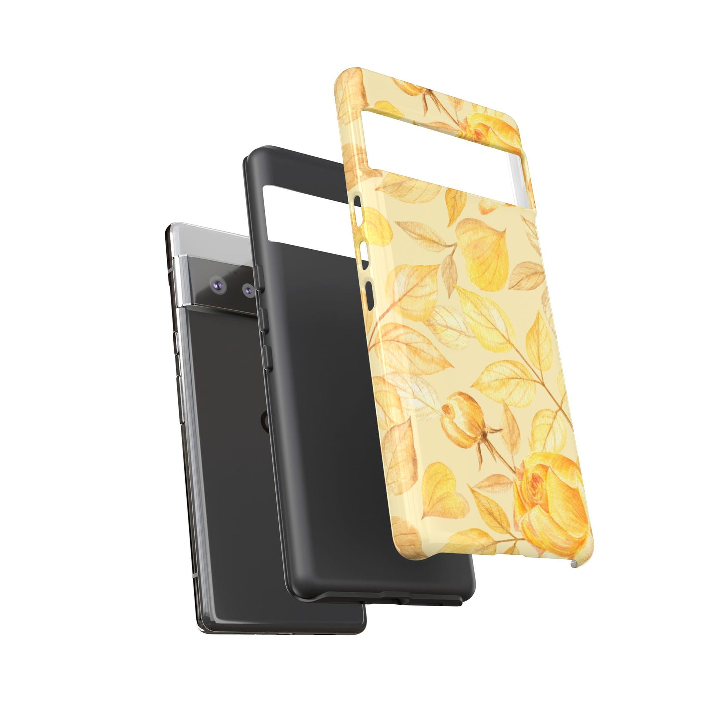 Yellow Dusk Tough Phone Case - Yellow Rose Design