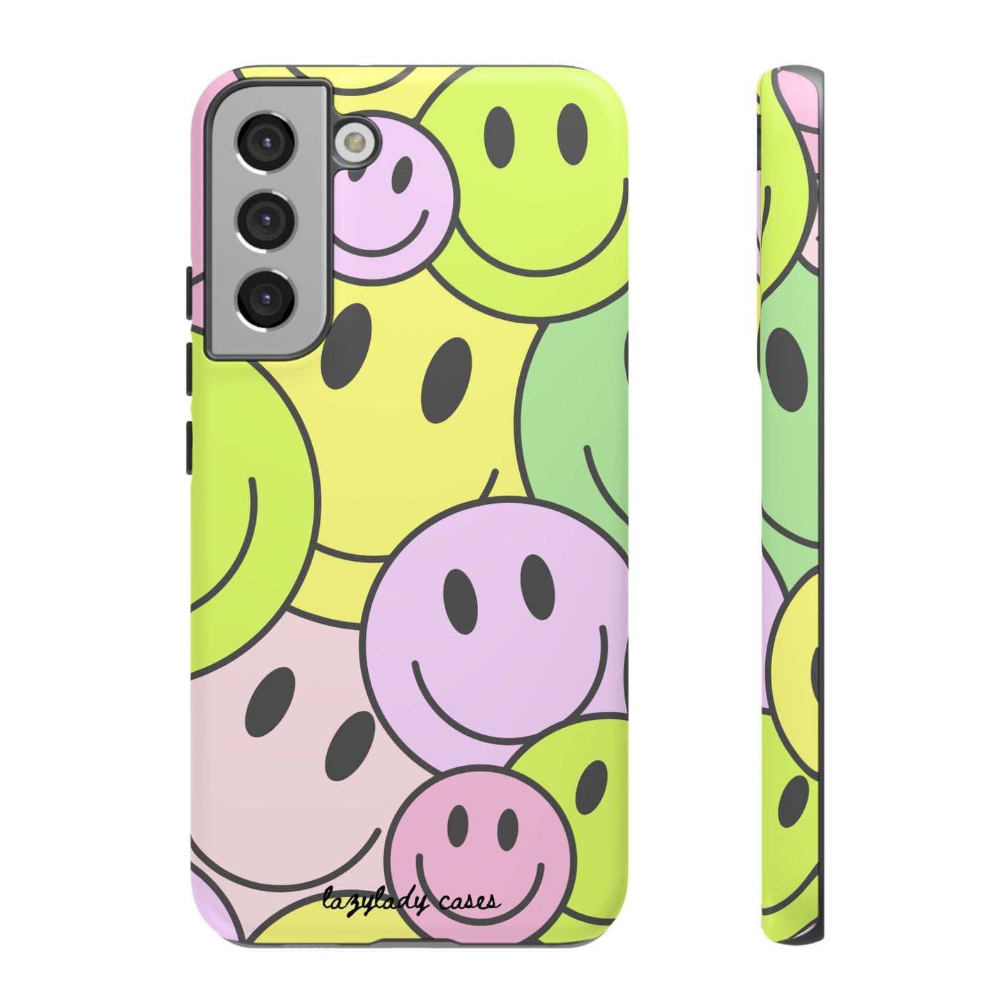 Colorful Smile Face Phone Case - Tough Protection & Fun Design