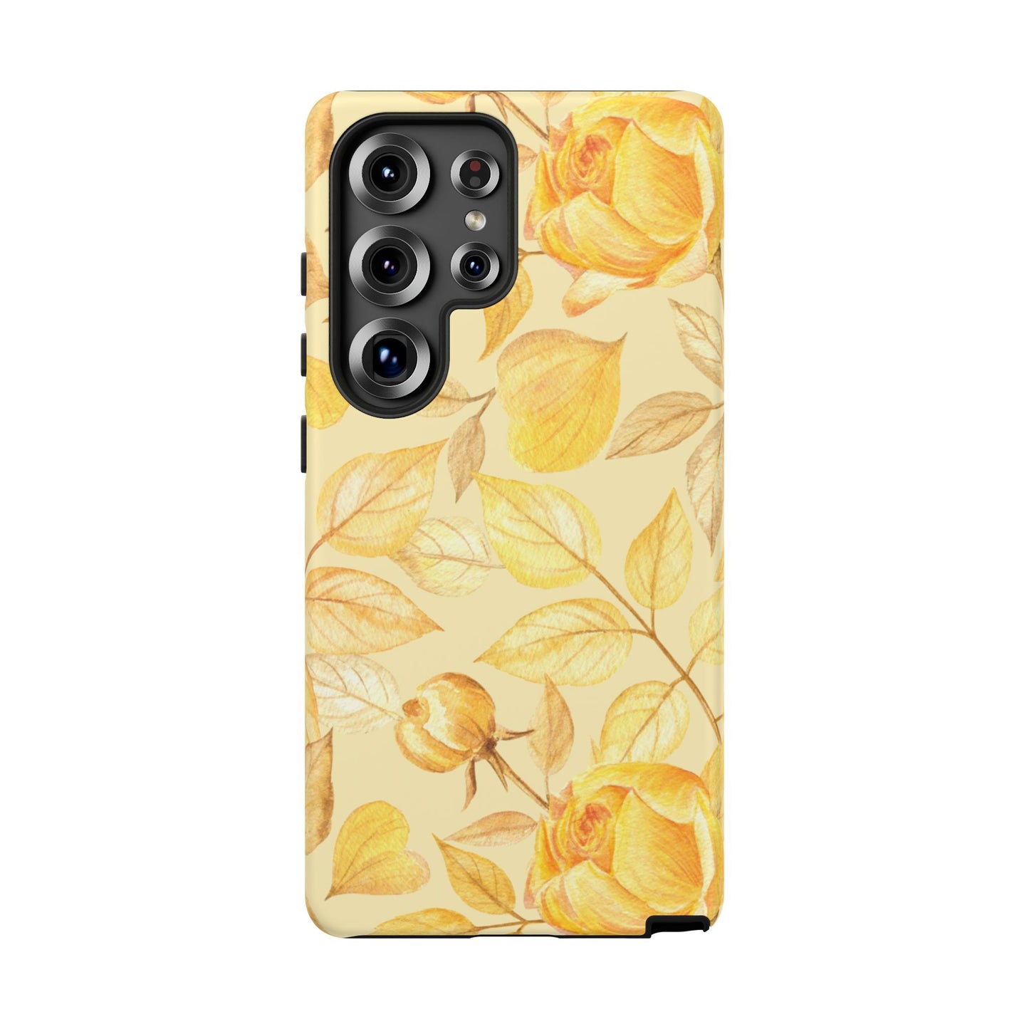 Yellow Dusk Tough Phone Case - Yellow Rose Design