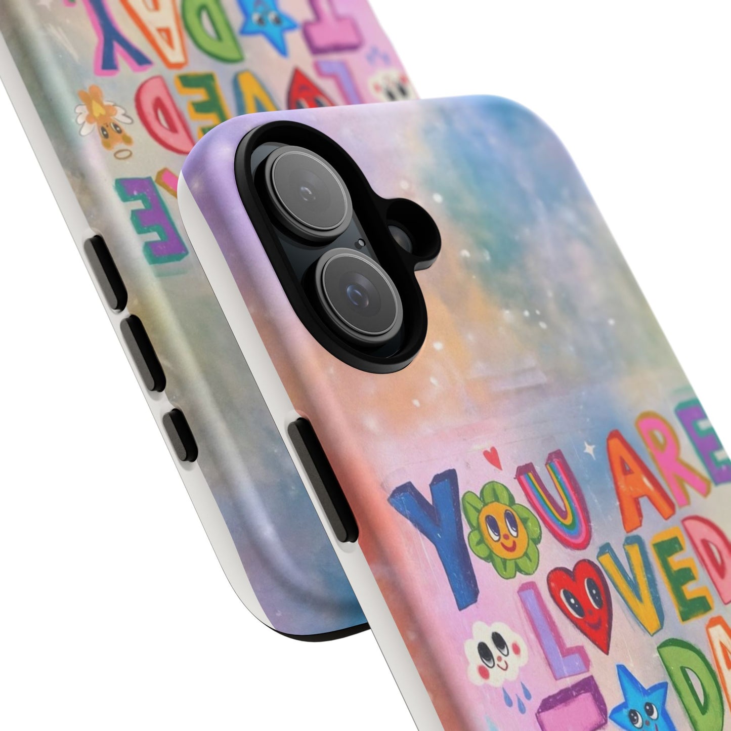 Colorful Phone Case with Positive Affirmations, Inspirational Phone Shell, Cute Gift for Teens, Motivational Tech Accessory, I Love You Case