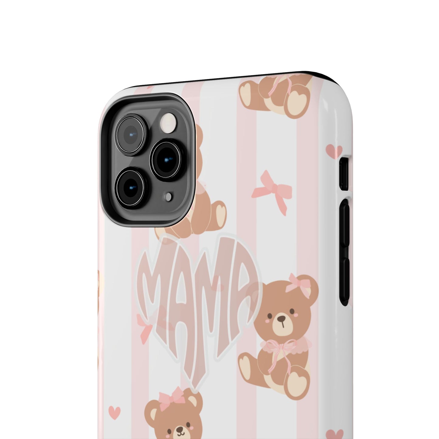 Cute Bear Mama Phone Case - Stylish Tough Case for Moms