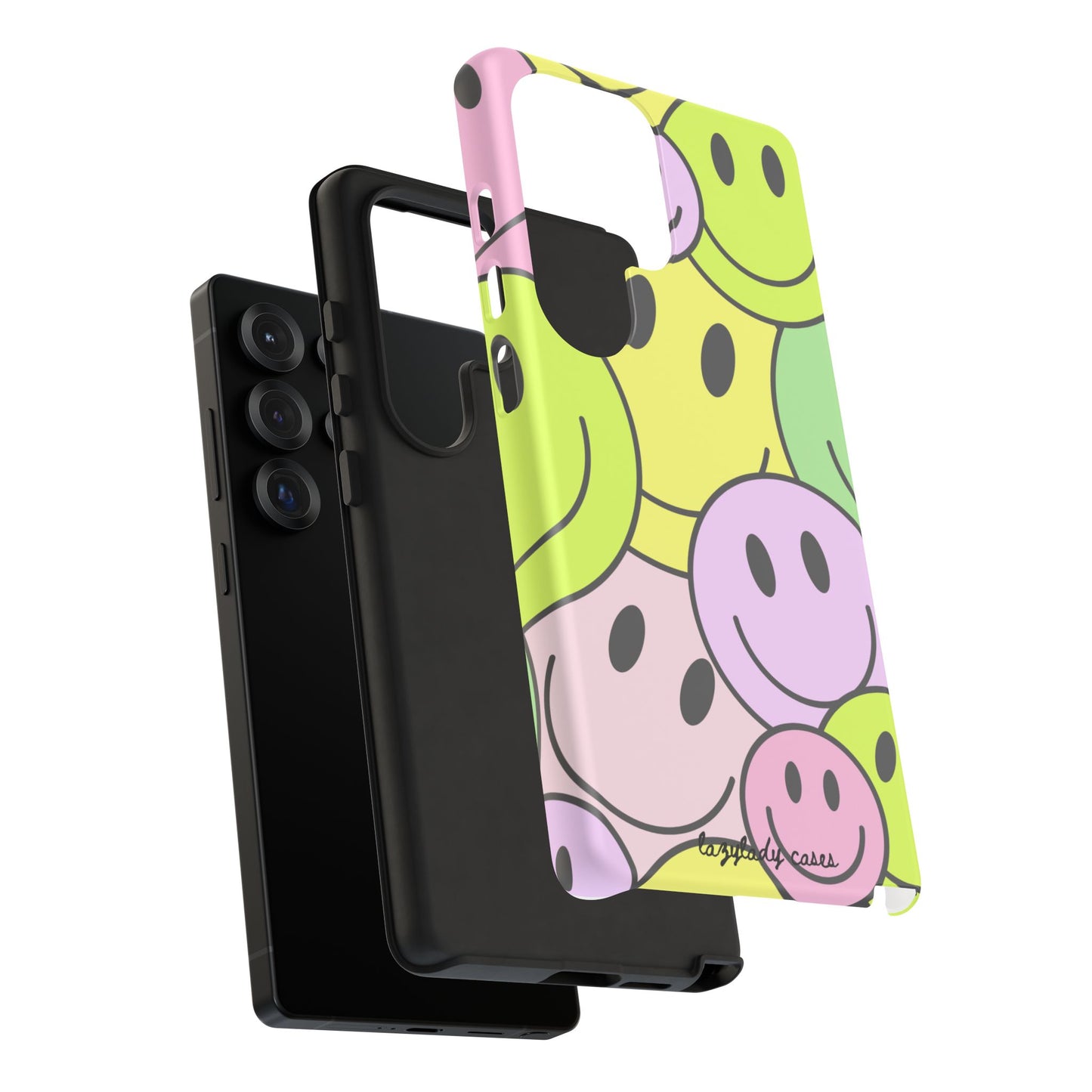 Colorful Smile Face Phone Case - Tough Protection & Fun Design