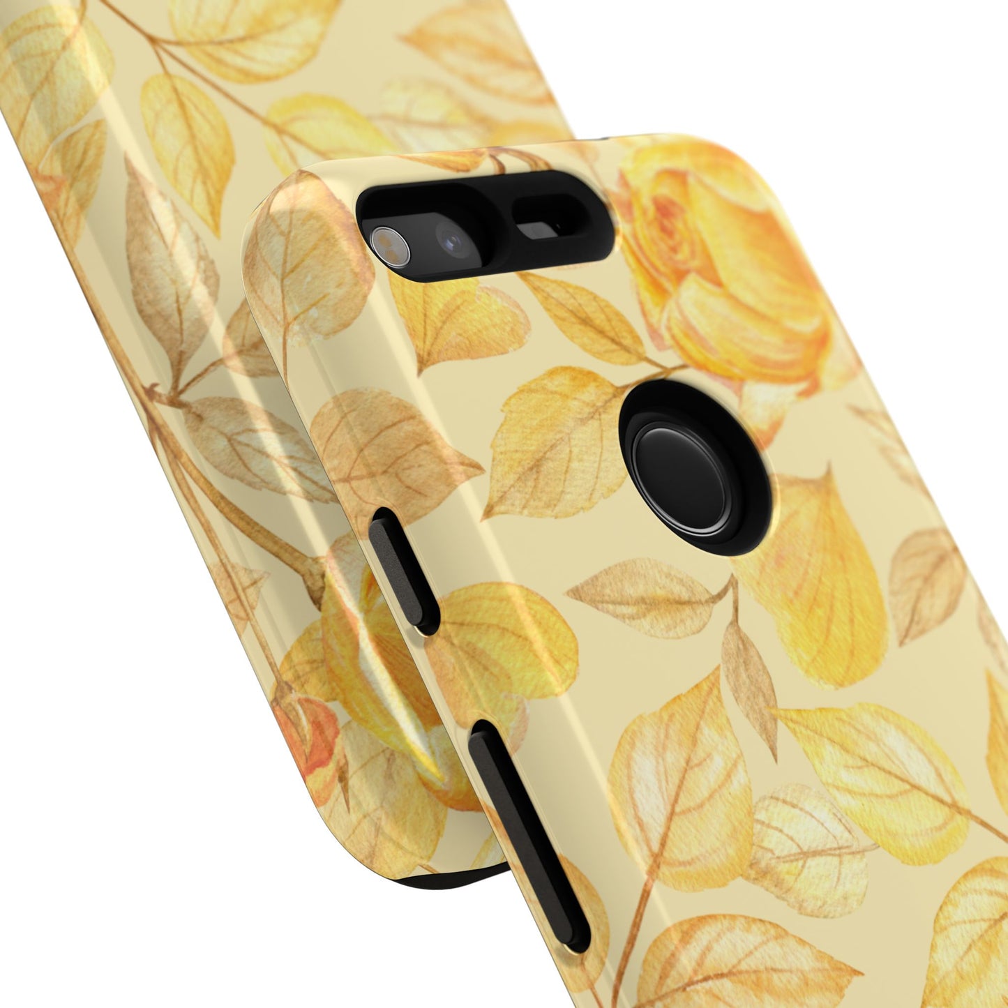 Yellow Dusk Tough Phone Case - Yellow Rose Design