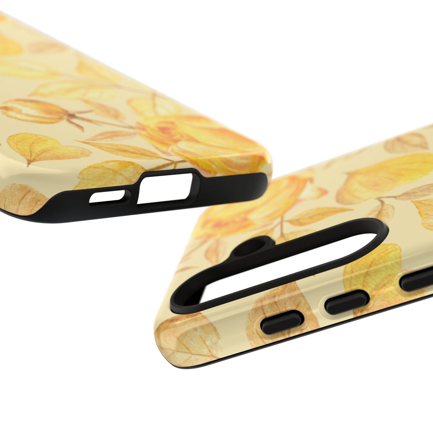Yellow Dusk Tough Phone Case - Yellow Rose Design