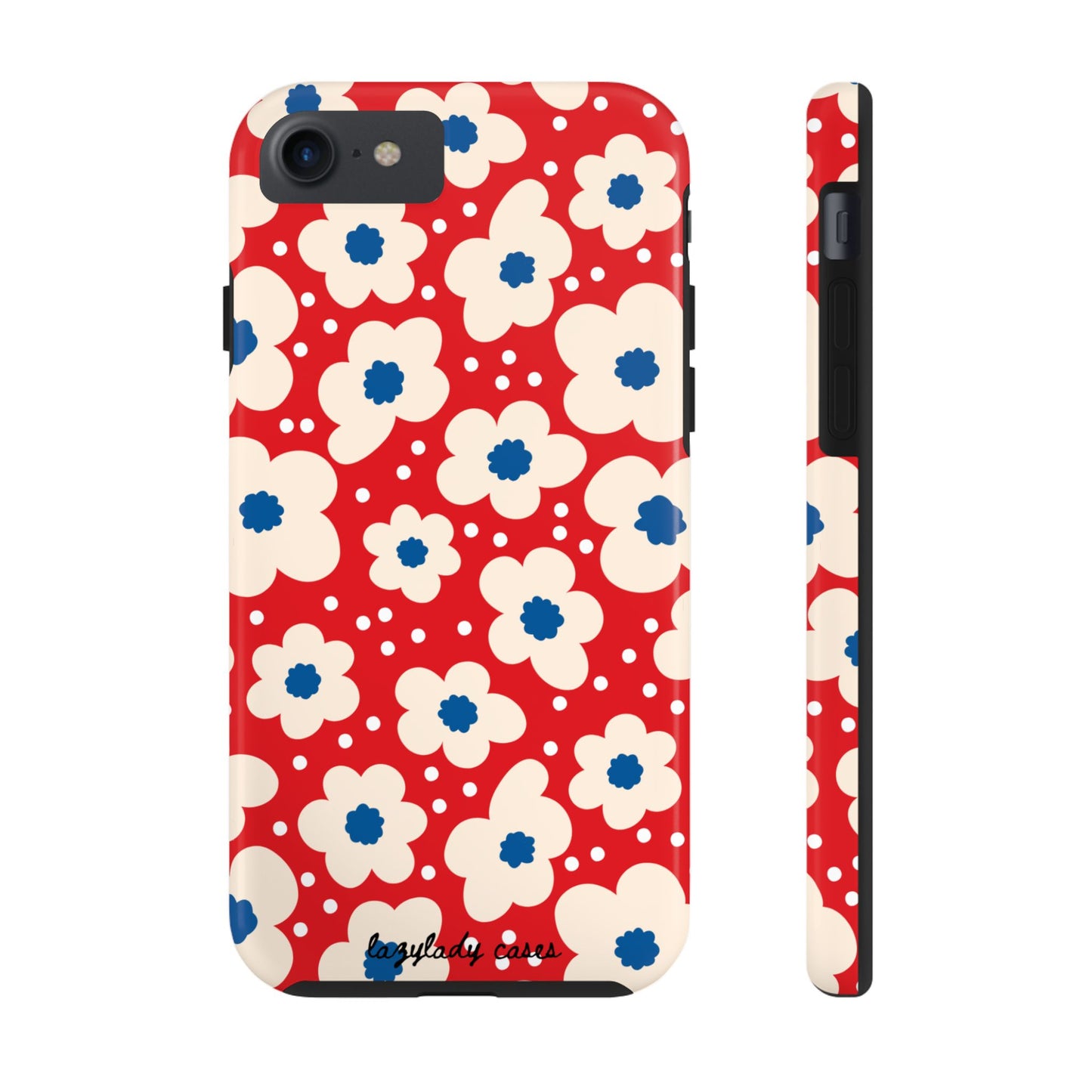 Blossom Floral Tough Phone Case - Durable Protection with Vintage Charm