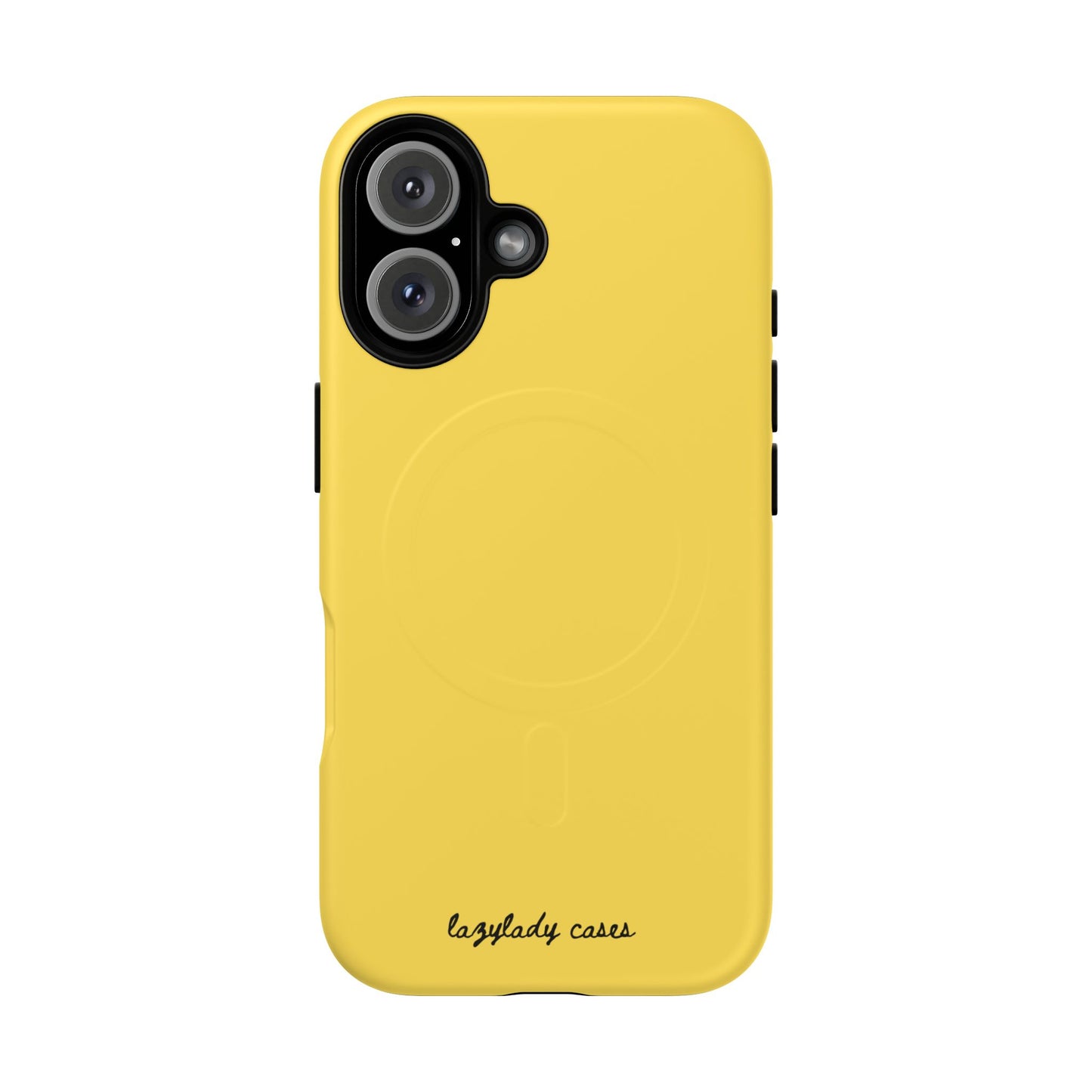 Vibrant Yellow Tough Magnetic Phone Case - Durable Protection & Stylish Design