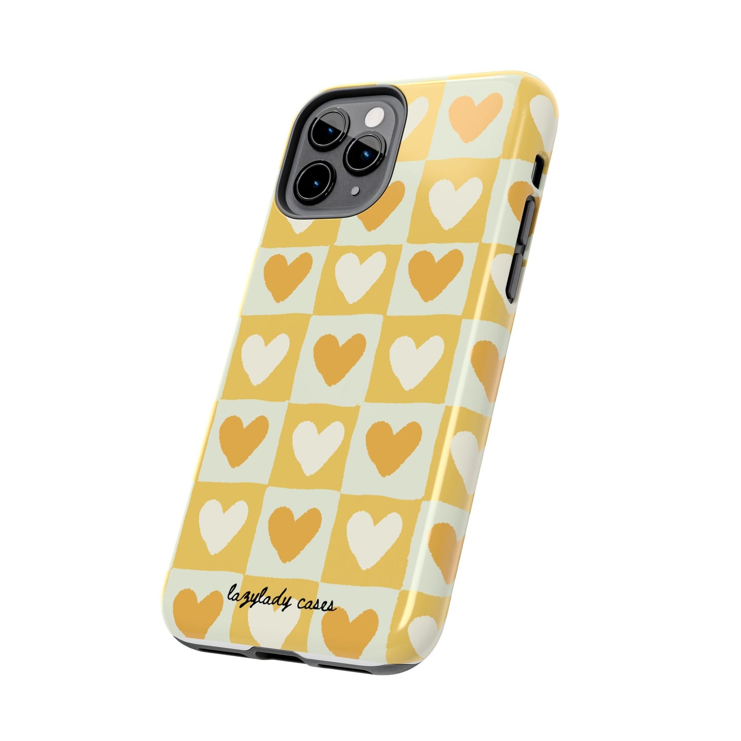 Heart Pattern Tough Phone Case - Cute & Durable for Everyday Use