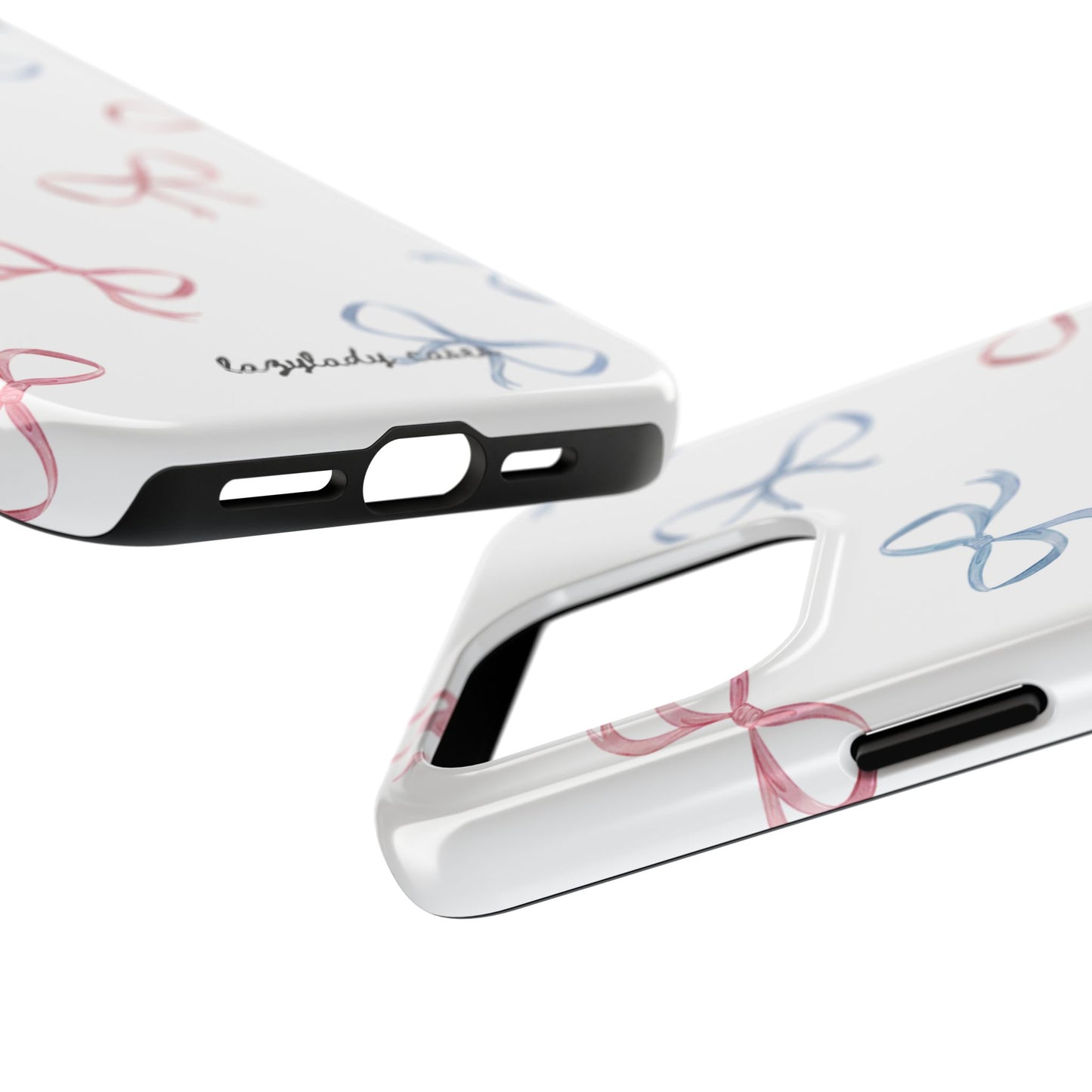 Chic Bow Pattern Tough Phone Case | Stylish Protection for Your Device