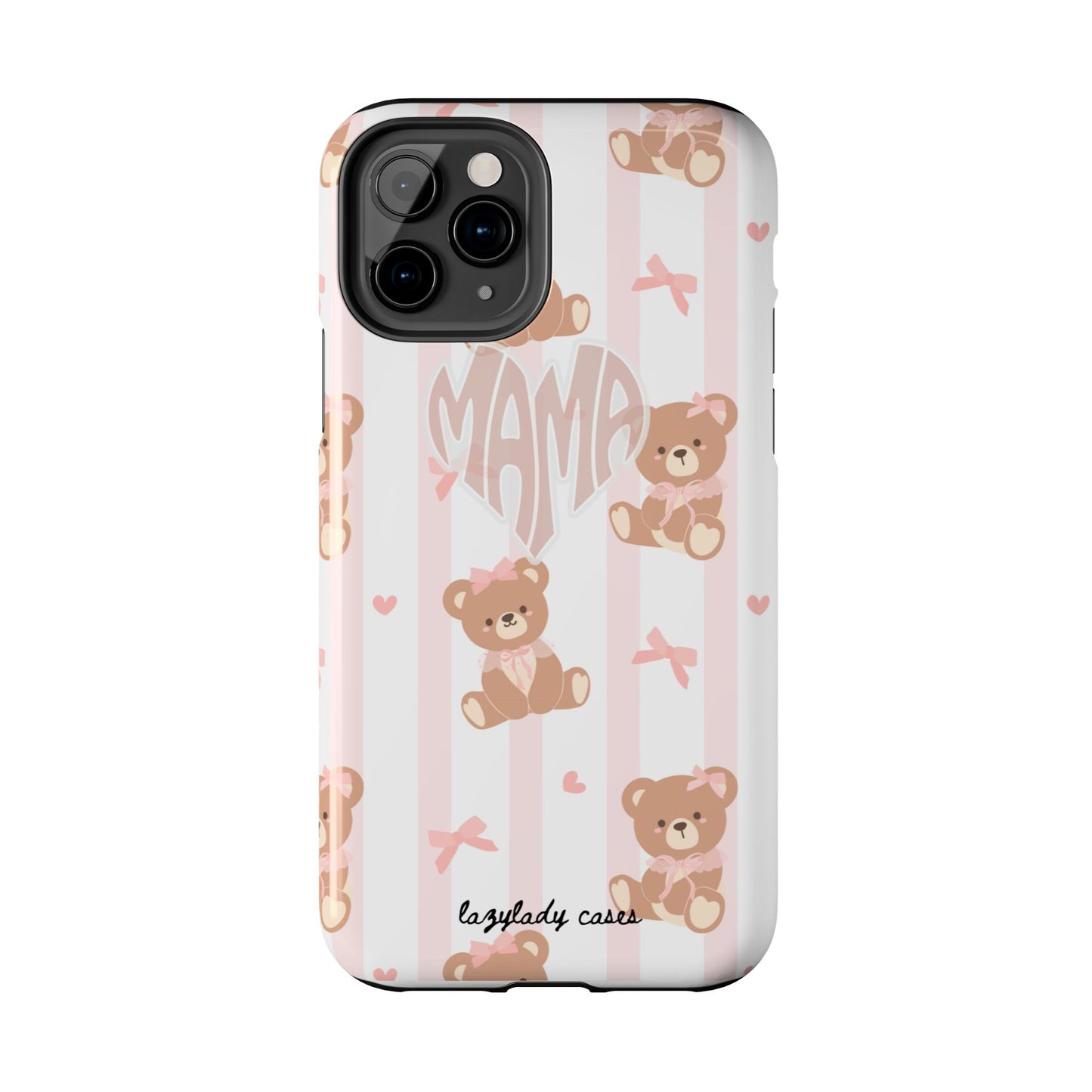 Cute Bear Mama Phone Case - Stylish Tough Case for Moms