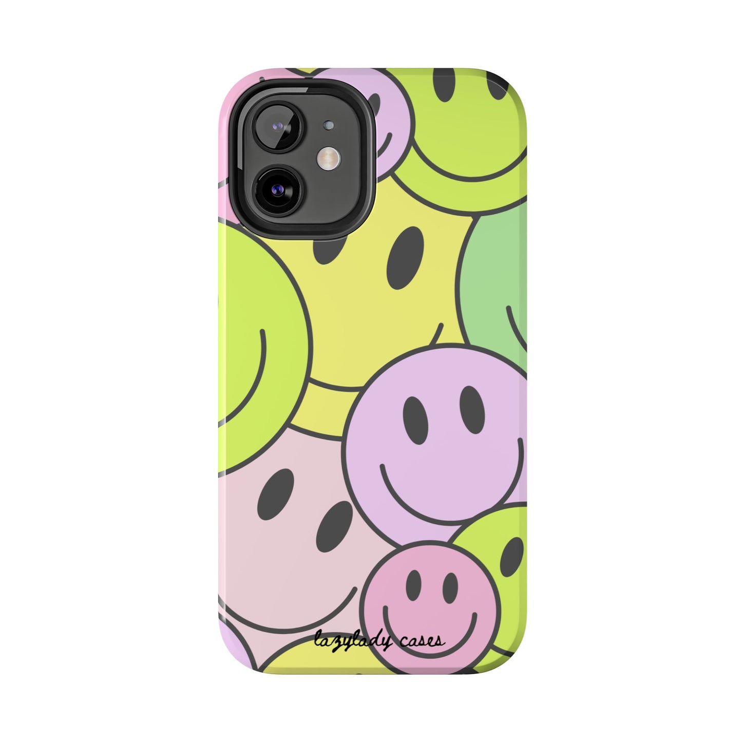 Colorful Smiley Face Tough Phone Case - Fun, Durable Protection for All Ages