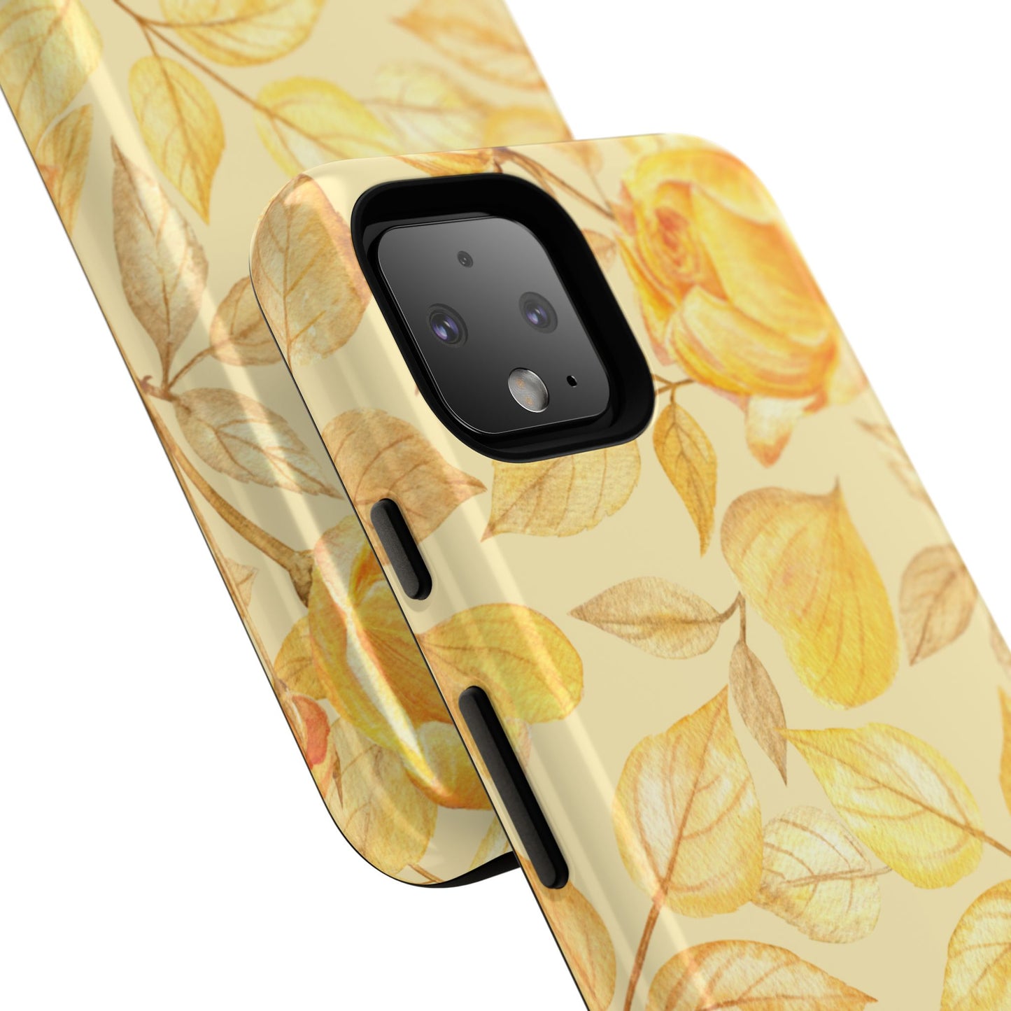 Yellow Dusk Tough Phone Case - Yellow Rose Design