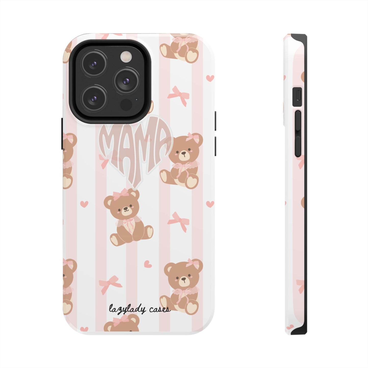 Cute Bear Mama Phone Case - Stylish Tough Case for Moms