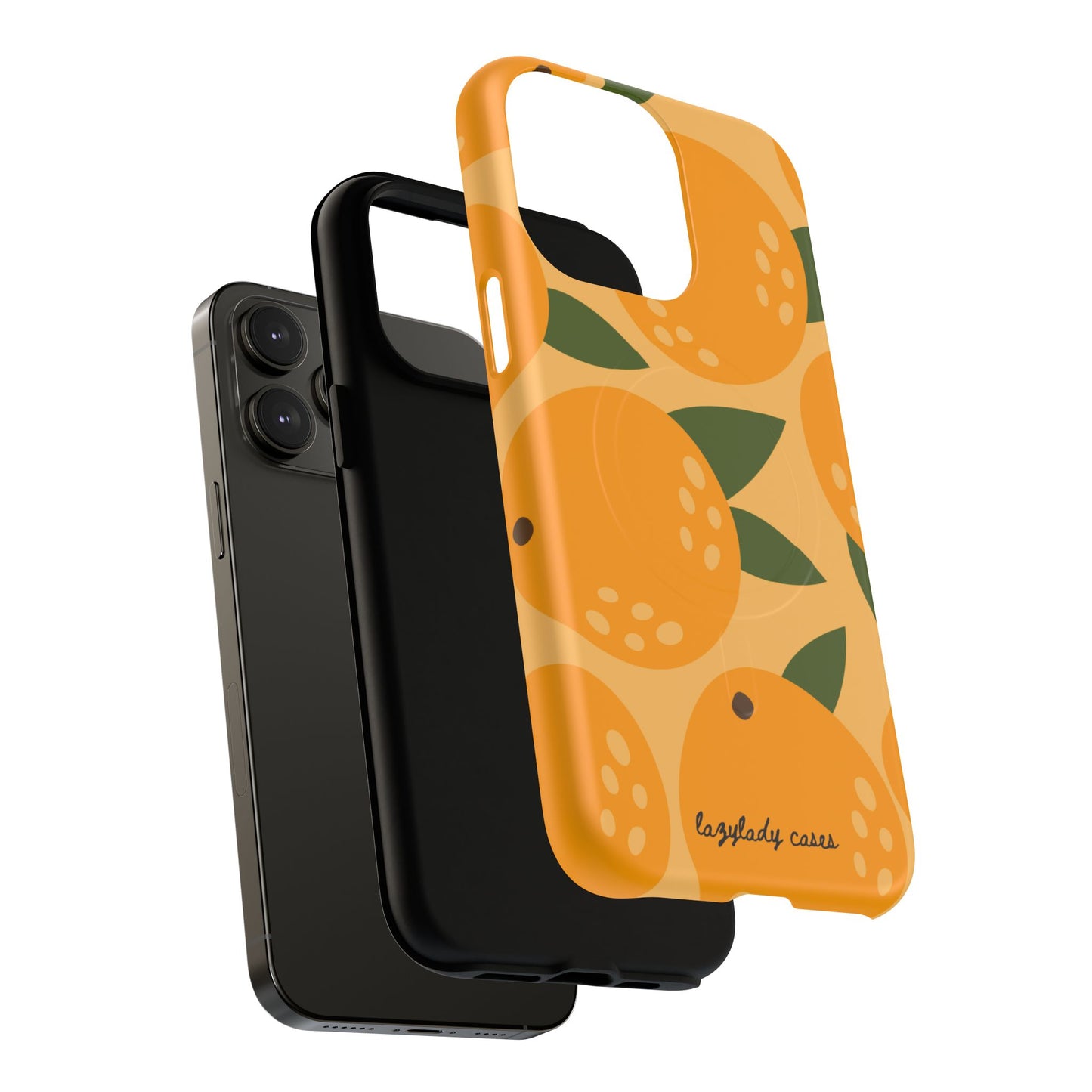 Citrus Orange Phone Case Magnetic Case for iPhone – Vibrant Orange Design