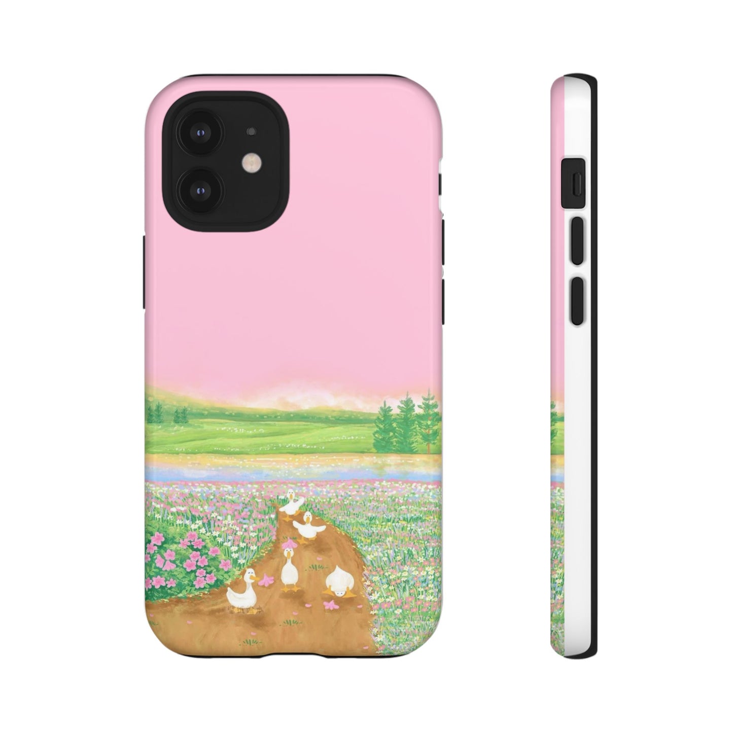 Pastel Floral Phone Case, Tough Cases for Nature Lovers, Cute Phone Accessories, Spring Gifts, Unique Mobile Covers
