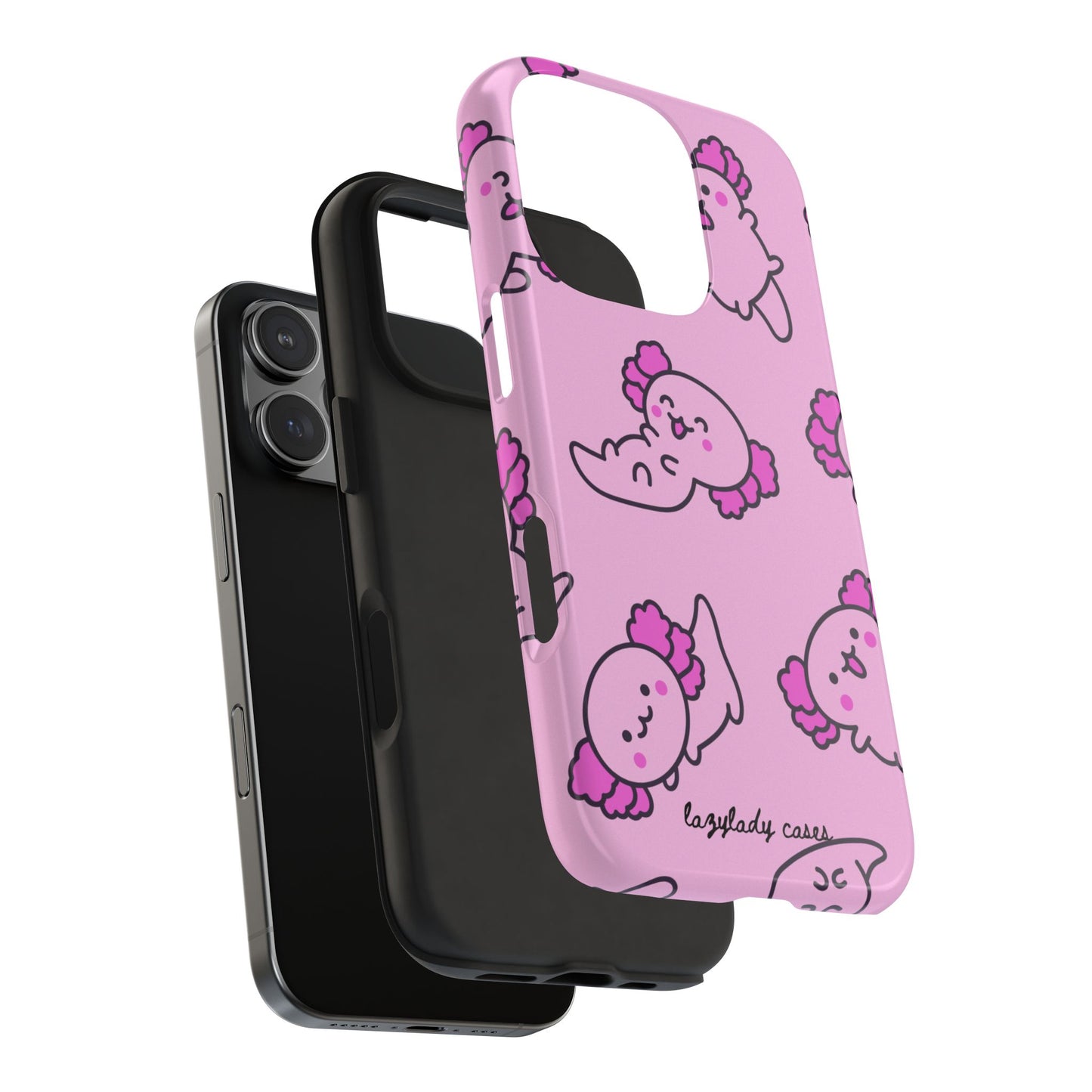 Cute Pink Sea Axo Phone Case - Tough & Stylish
