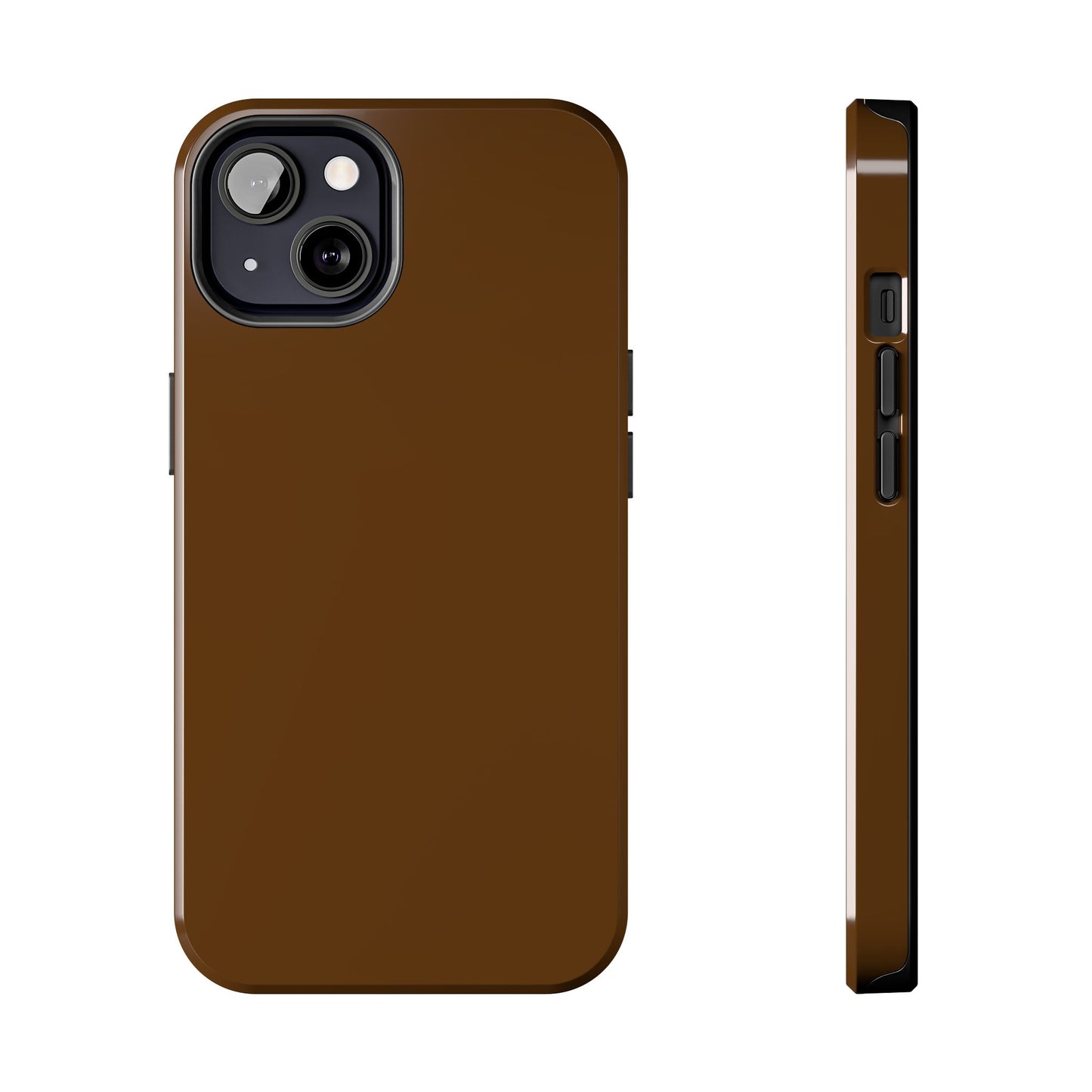 Brown Tough Phone Case — Rugged Shockproof iPhone Cover