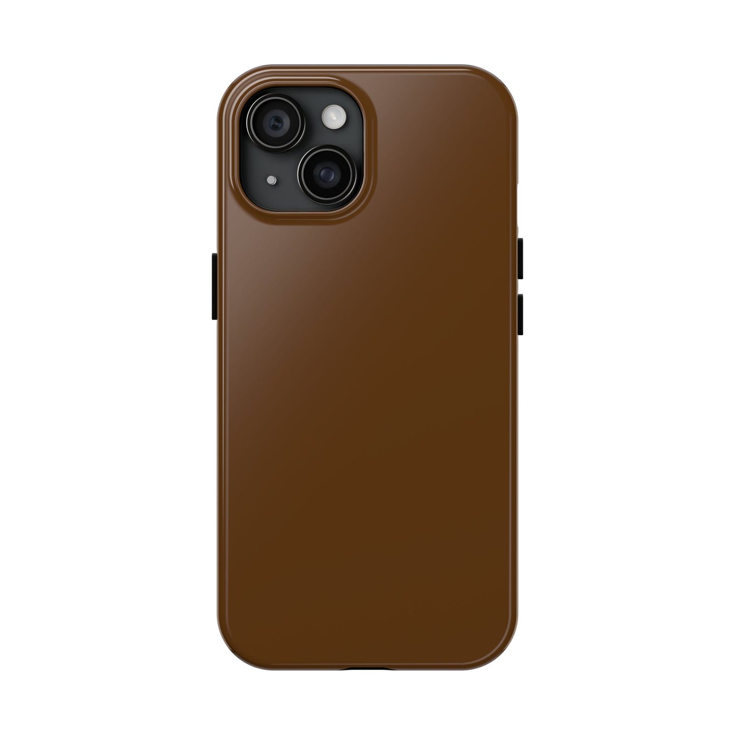 Brown Tough Phone Case — Rugged Shockproof iPhone Cover