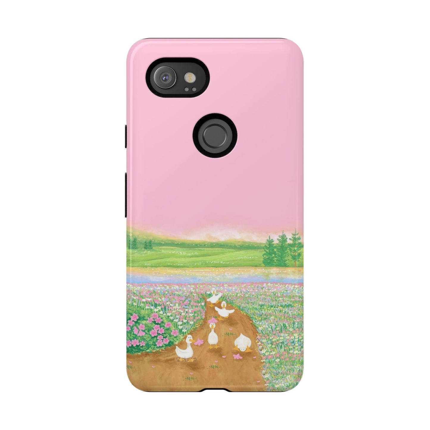 Pastel Floral Phone Case, Tough Cases for Nature Lovers, Cute Phone Accessories, Spring Gifts, Unique Mobile Covers