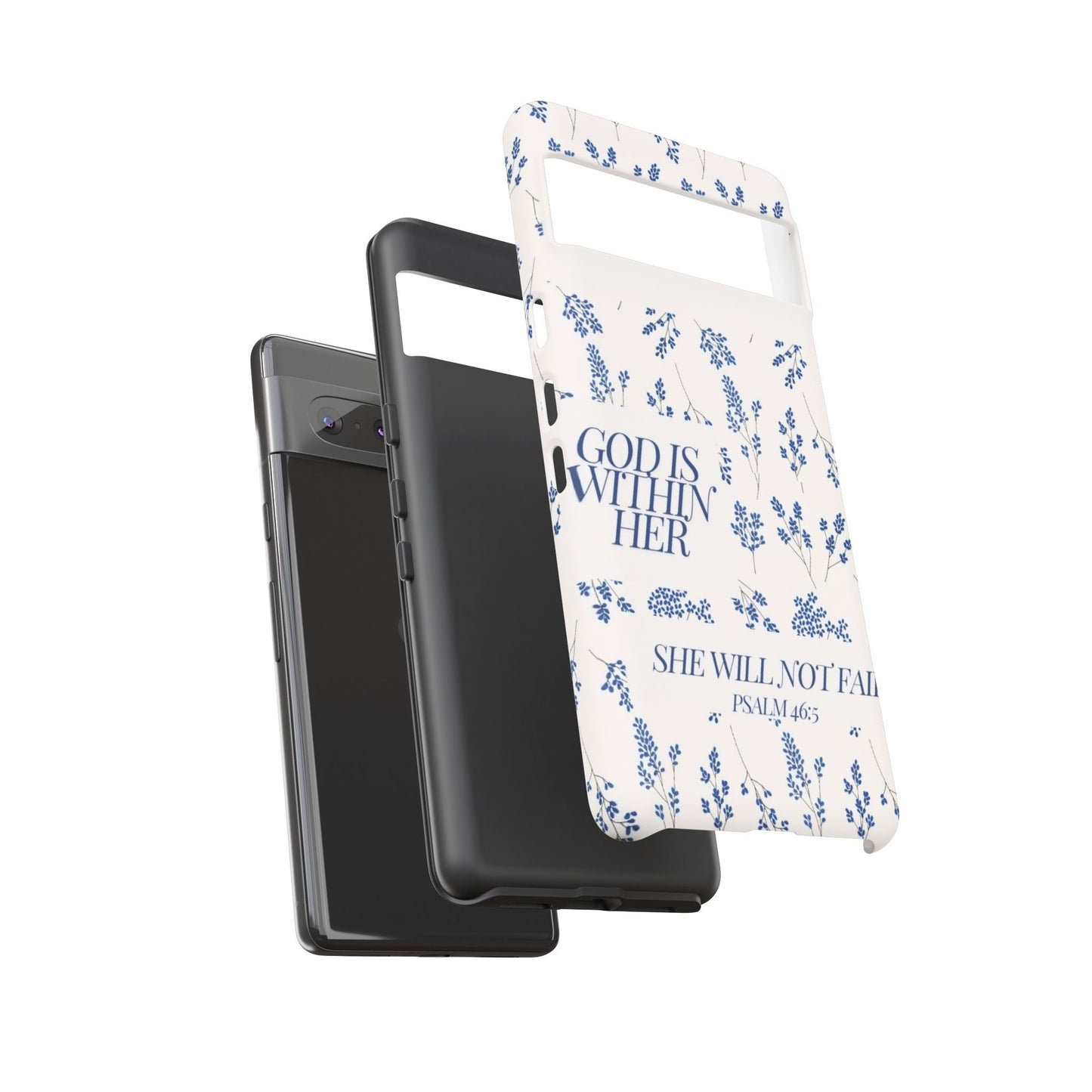Within Her Cases - Floral Phone Case with Inspirational Quote, Motivational Gifts for Her, Bible Verse Design, Durable Case for iPhone, [...]