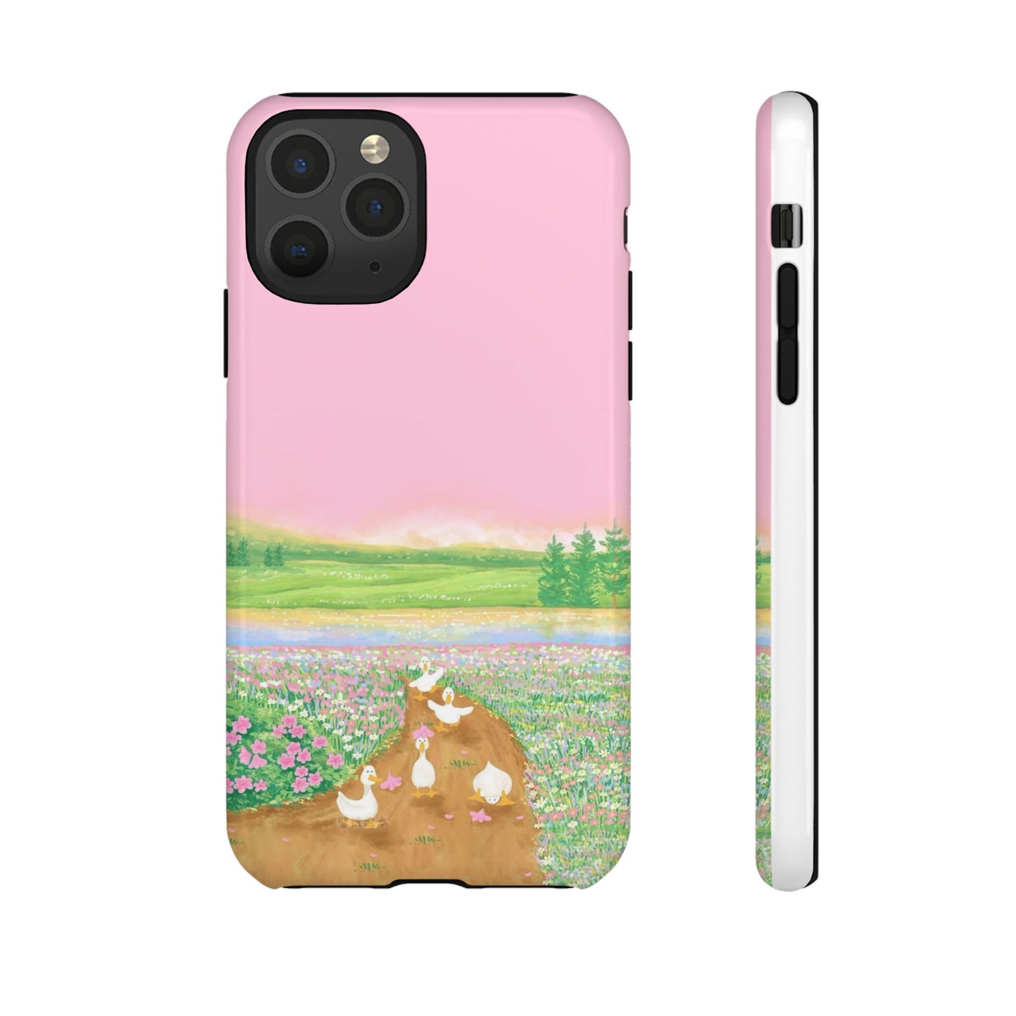 Pastel Floral Phone Case, Tough Cases for Nature Lovers, Cute Phone Accessories, Spring Gifts, Unique Mobile Covers