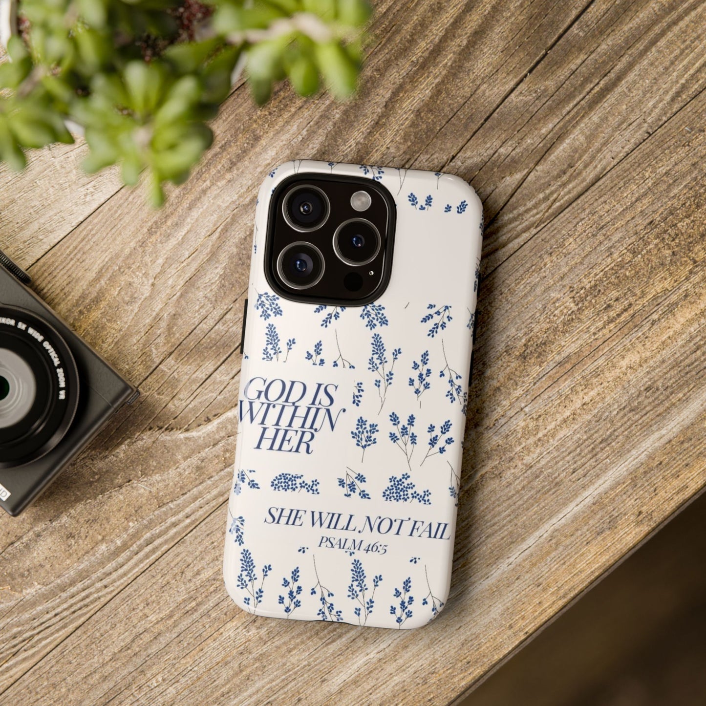 Within Her Cases - Floral Phone Case with Inspirational Quote, Motivational Gifts for Her, Bible Verse Design, Durable Case for iPhone, [...]