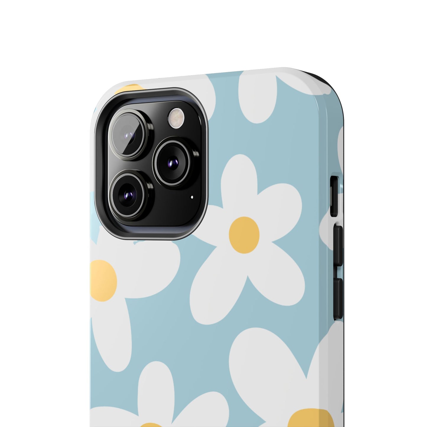 Floral Tough Phone Case - Daisy Design for Everyday Protection