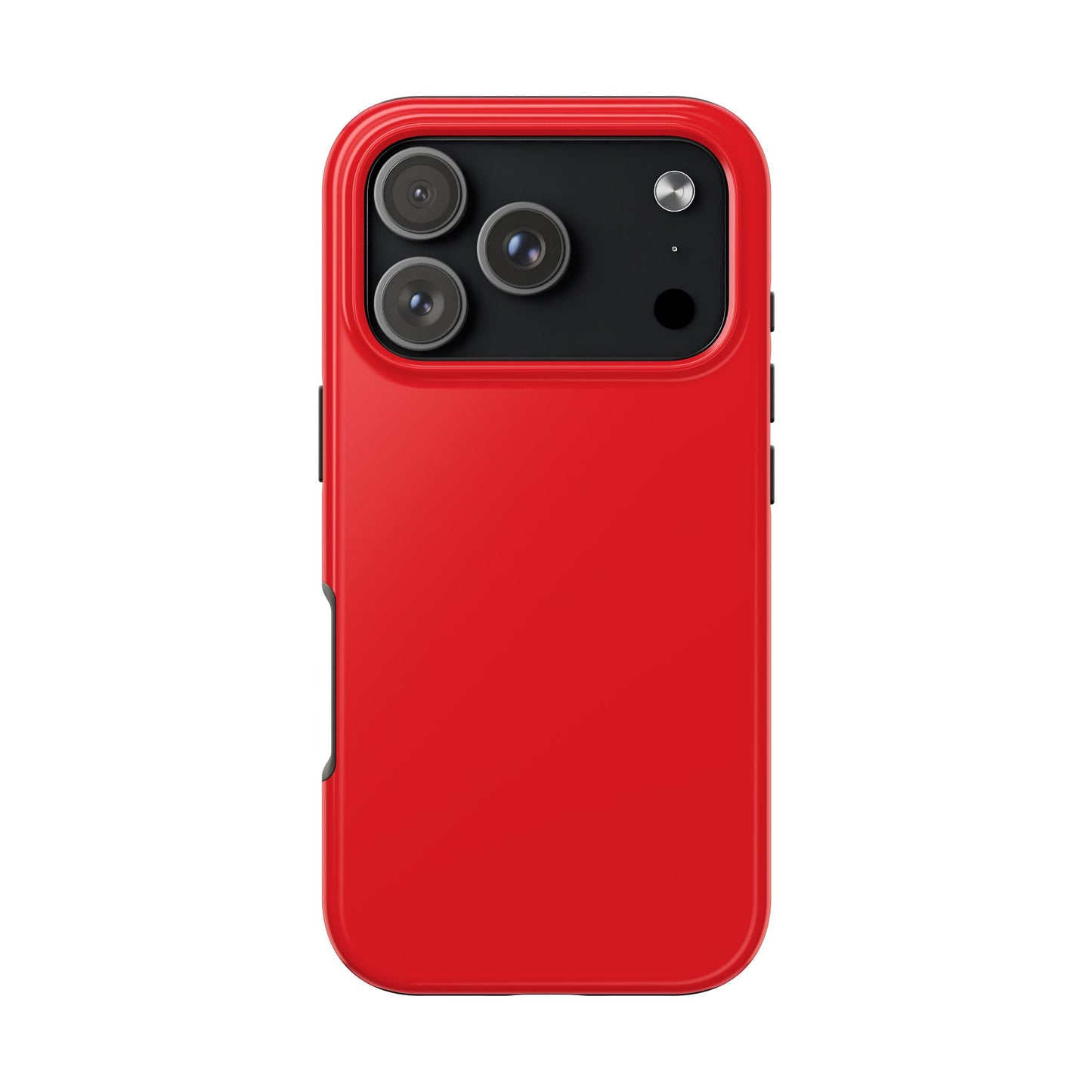 Glossy Red Tough Phone Case — Slim Protective Smartphone Cover