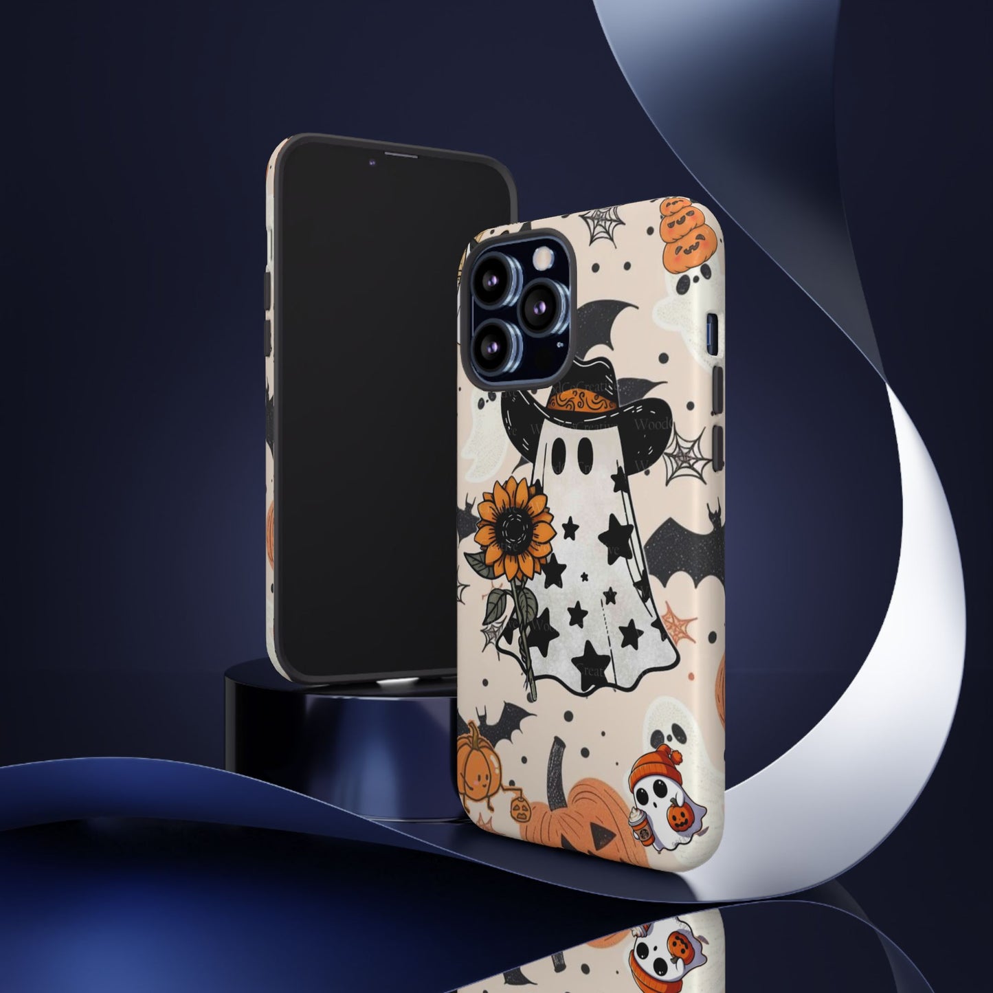 Cute Ghost Phone Case, Halloween Decor, Spooky Gift, Fall Accessories, Pumpkin Lover's Gift, Autumn Vibes, Trick or Treat