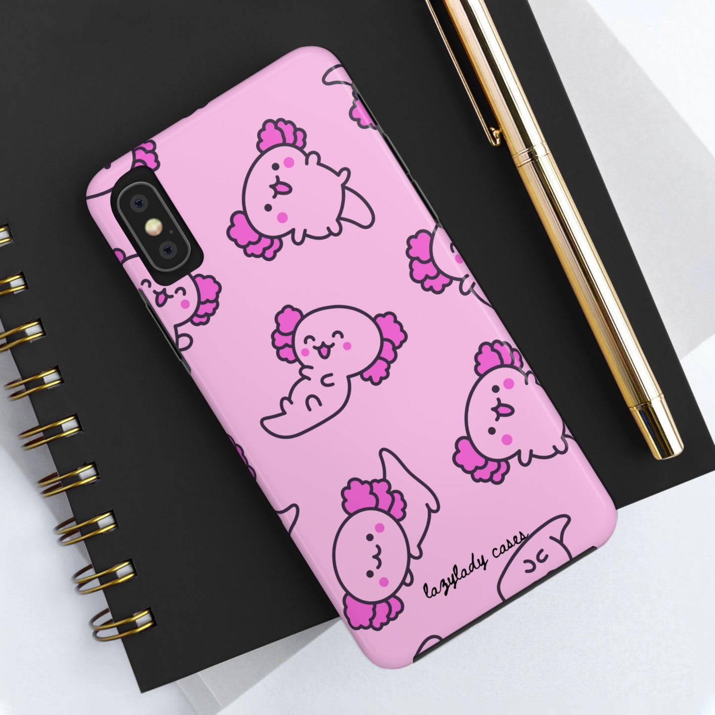 Cute Pink Sea Axo Phone Case - Tough & Stylish