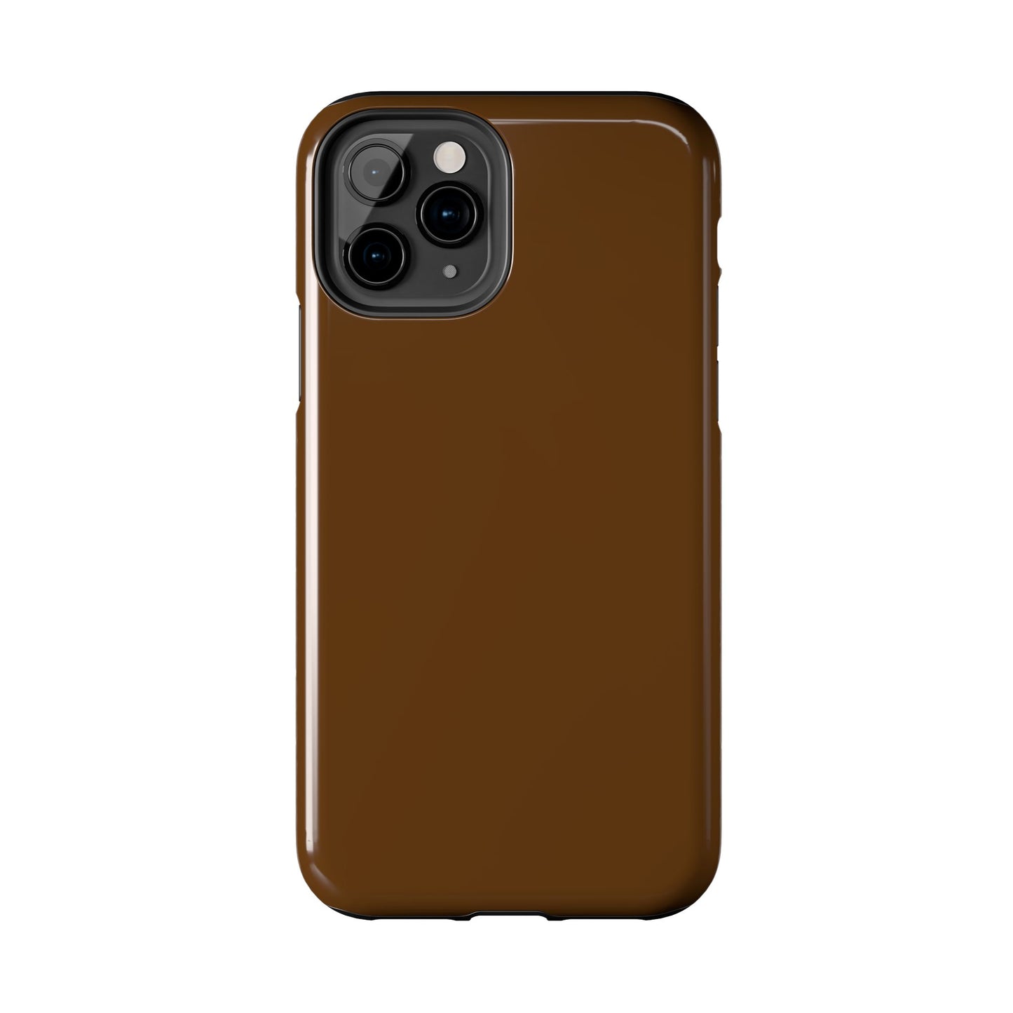 Brown Tough Phone Case — Rugged Shockproof iPhone Cover