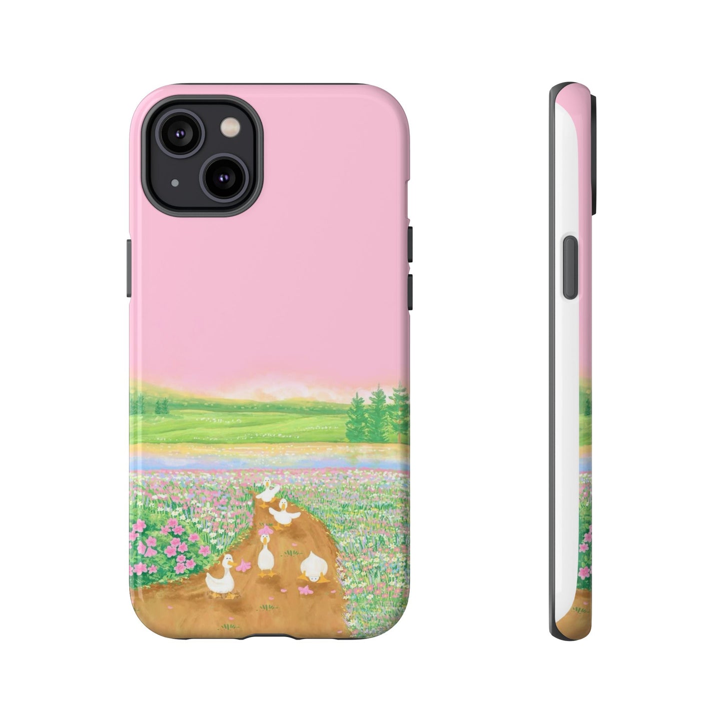 Pastel Floral Phone Case, Tough Cases for Nature Lovers, Cute Phone Accessories, Spring Gifts, Unique Mobile Covers