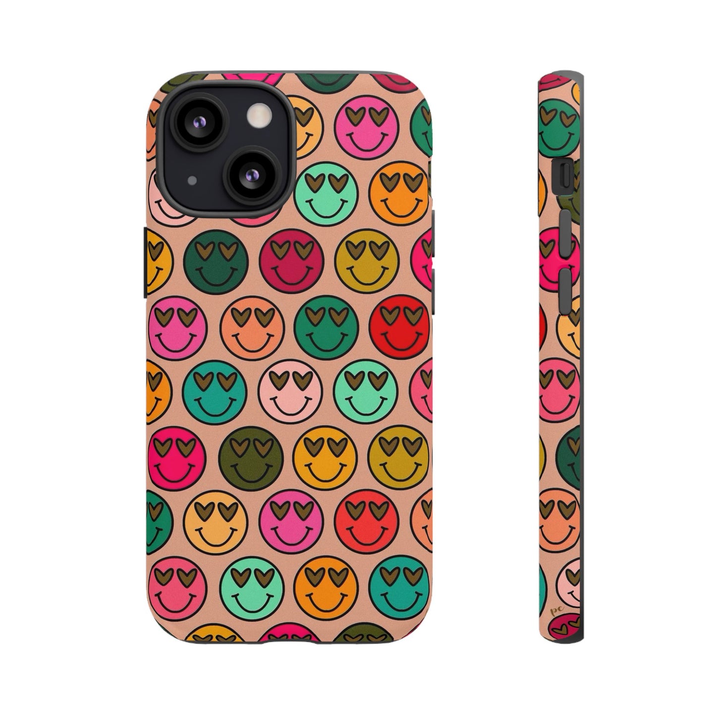 Colorful Smiley Phone Case | Tough Cases, Cute Phone Cover, Happy Vibes, Gift for Friends, Fun Phone Accessory