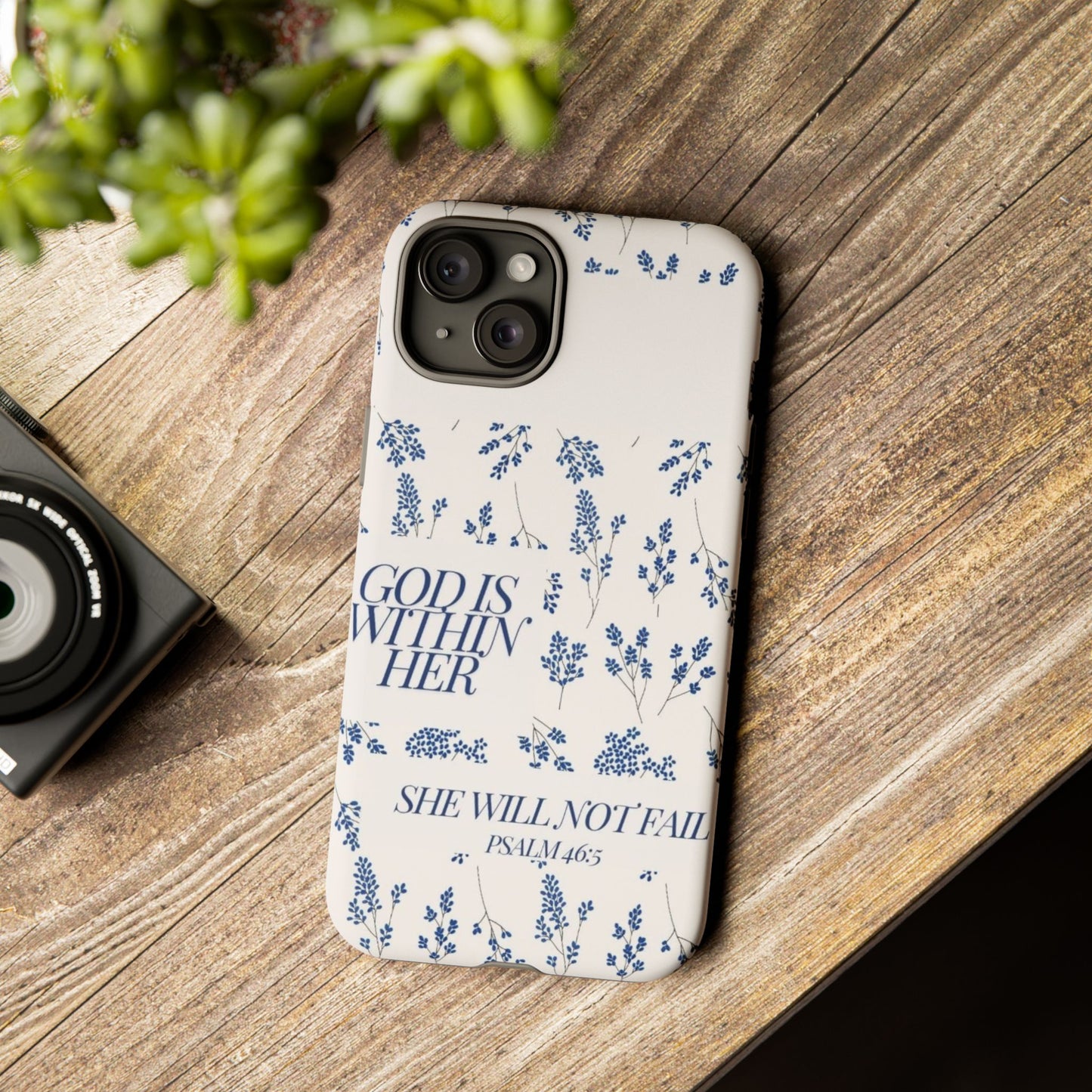 Within Her Cases - Floral Phone Case with Inspirational Quote, Motivational Gifts for Her, Bible Verse Design, Durable Case for iPhone, [...]