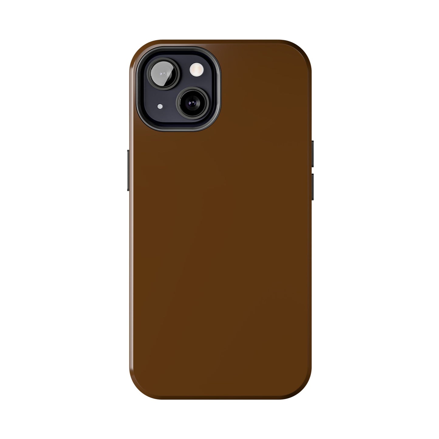 Brown Tough Phone Case — Rugged Shockproof iPhone Cover