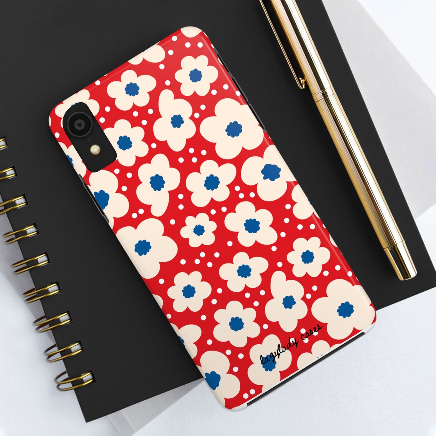 Blossom Floral Tough Phone Case - Durable Protection with Vintage Charm